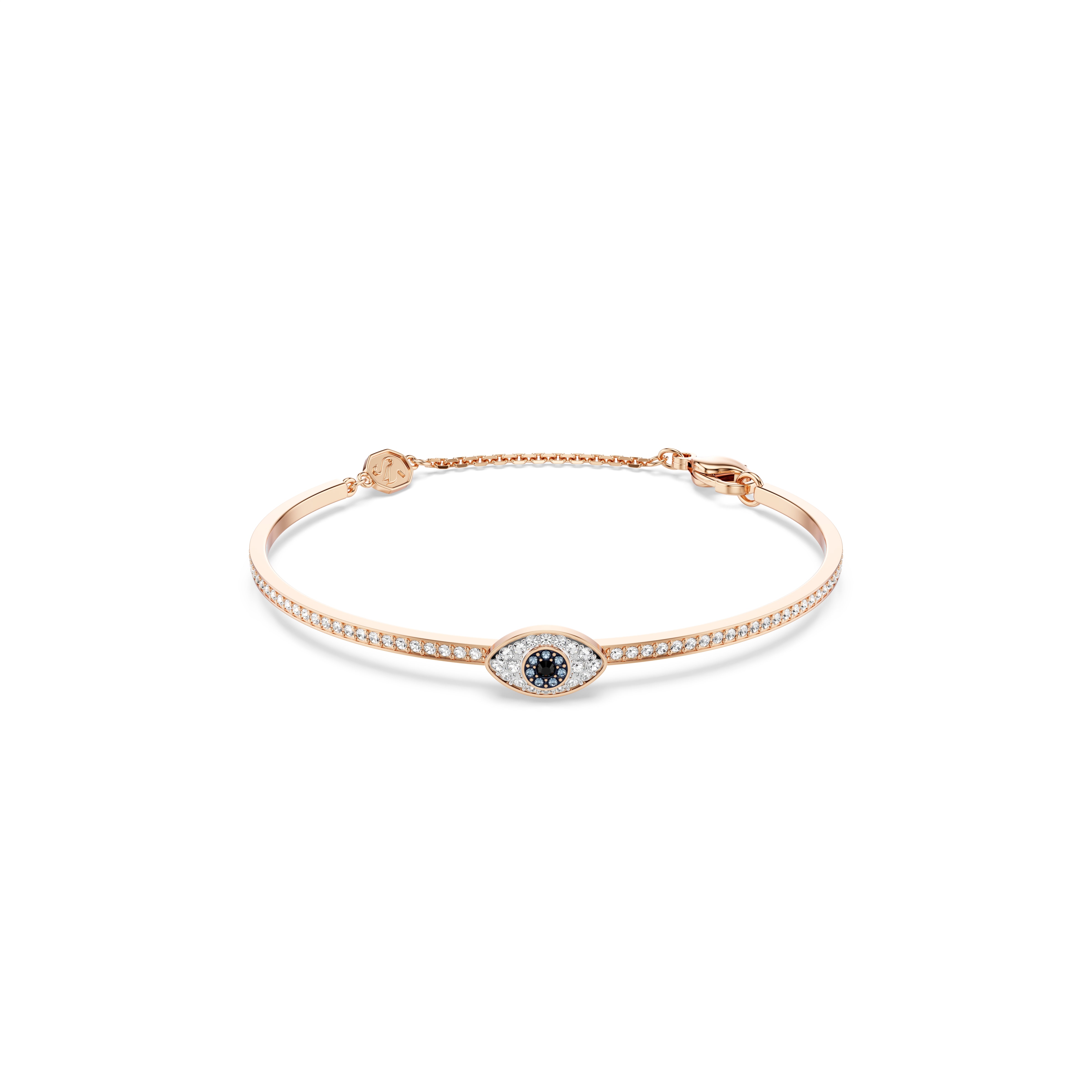 Swarovski Symbolica bangle – Eye, Multicolored, Rose gold-tone plated