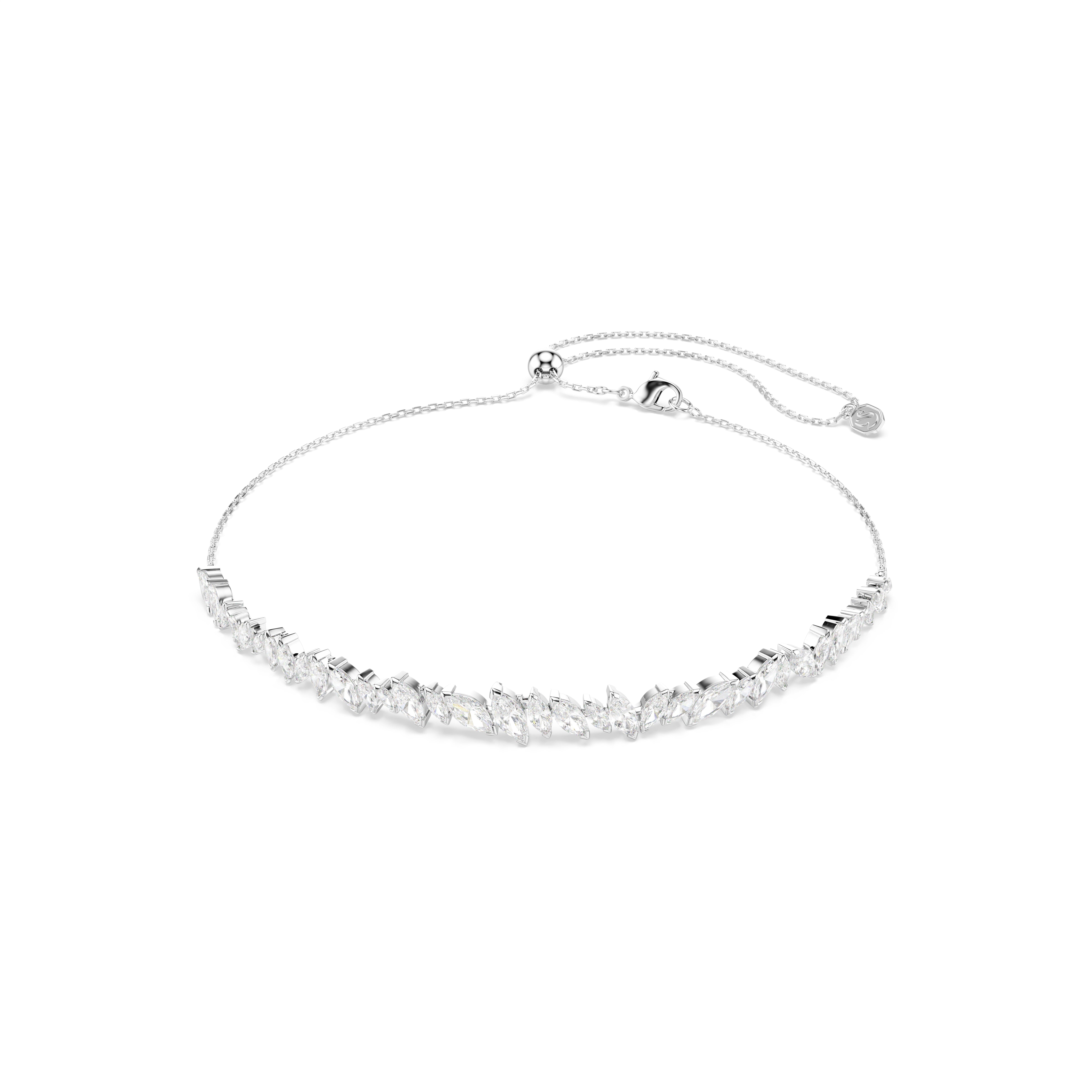 Swarovski Mesmera Choker – Marquise cut, White, Rhodium plated