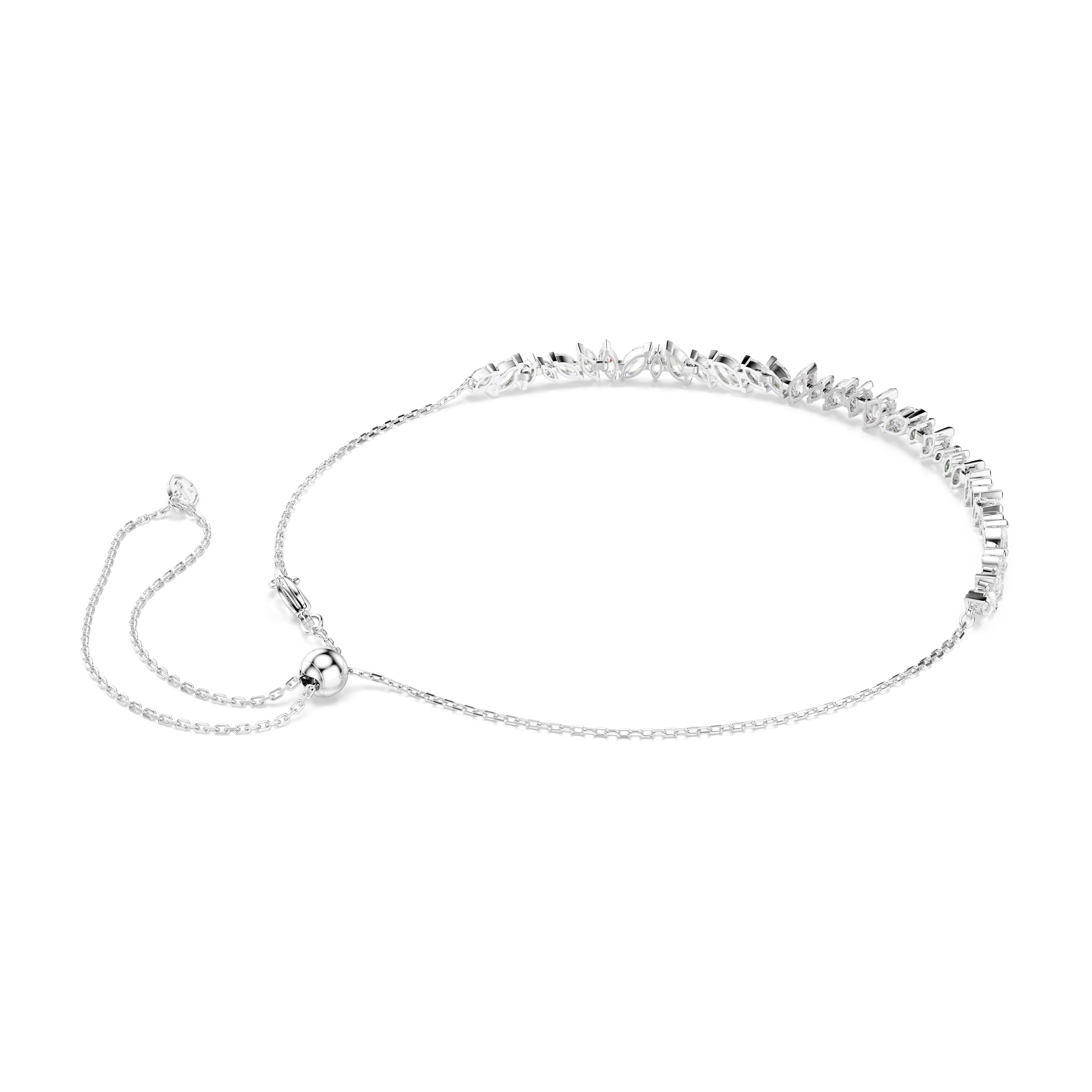 Swarovski Mesmera Choker – Marquise cut, White, Rhodium plated
