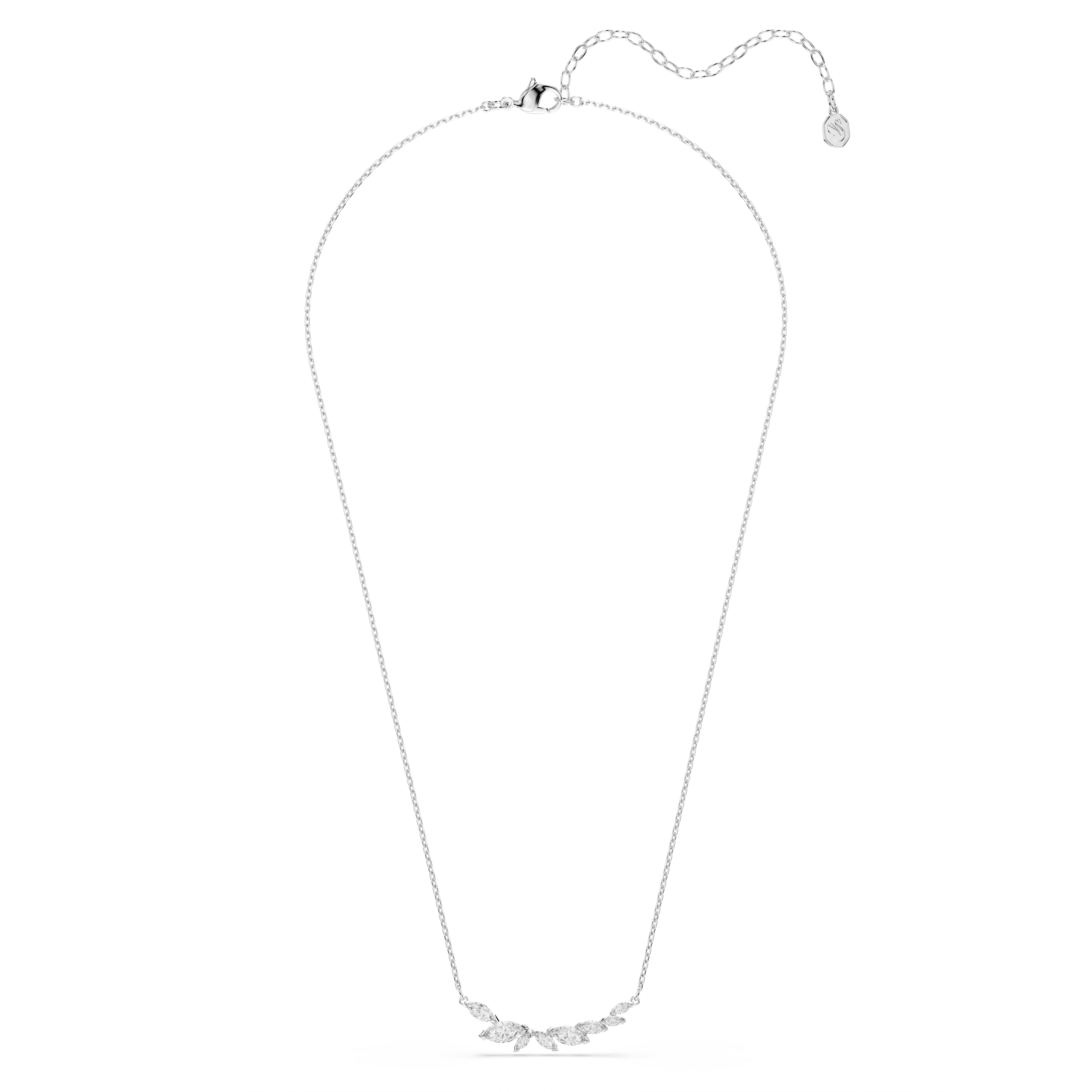Swarovski Mesmera Necklace – Marquise cut, White, Rhodium plated