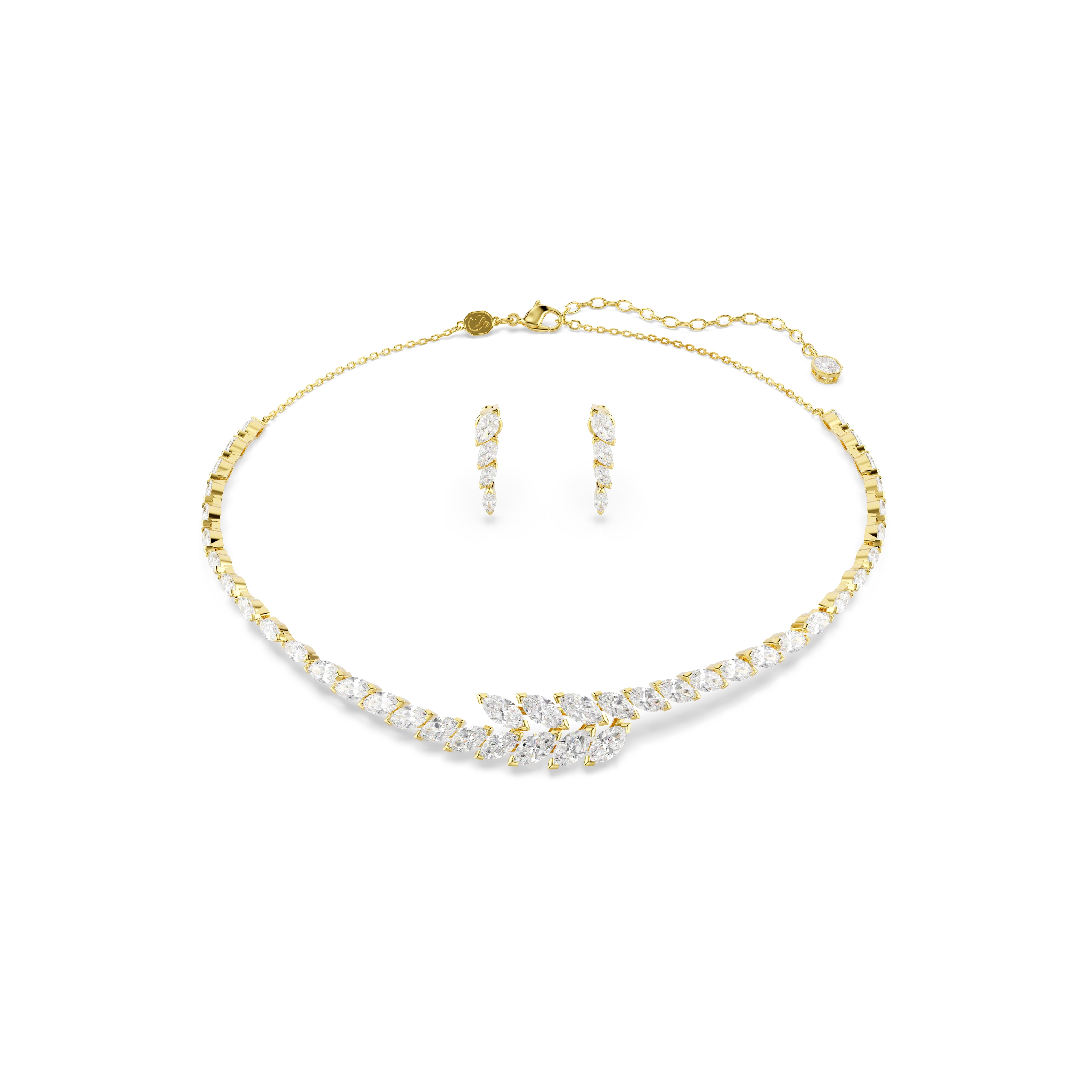 Swarovski Mesmera Set Set (2) – Marquise cut, White, 18K gold finish