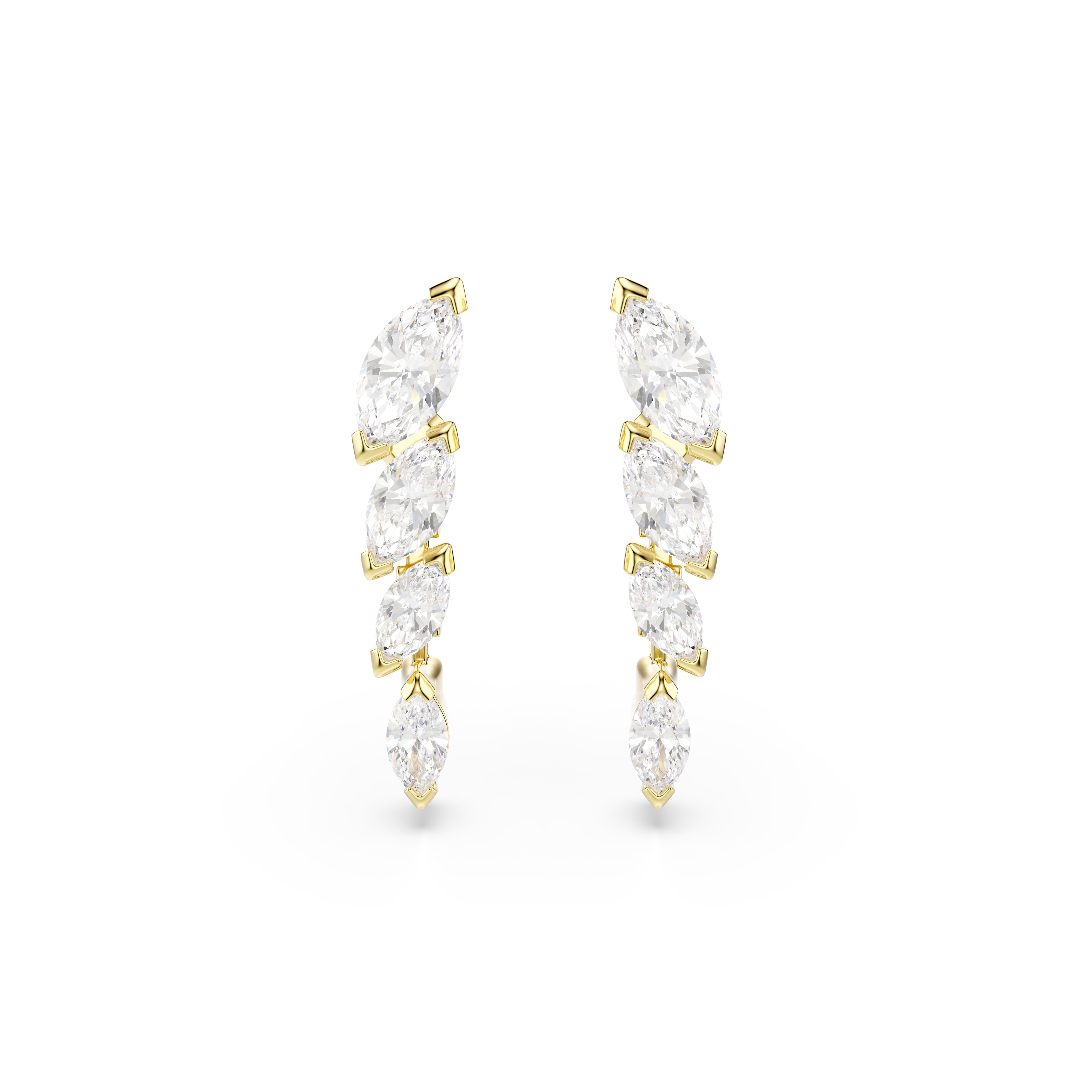 Swarovski Mesmera Set Set (2) – Marquise cut, White, 18K gold finish