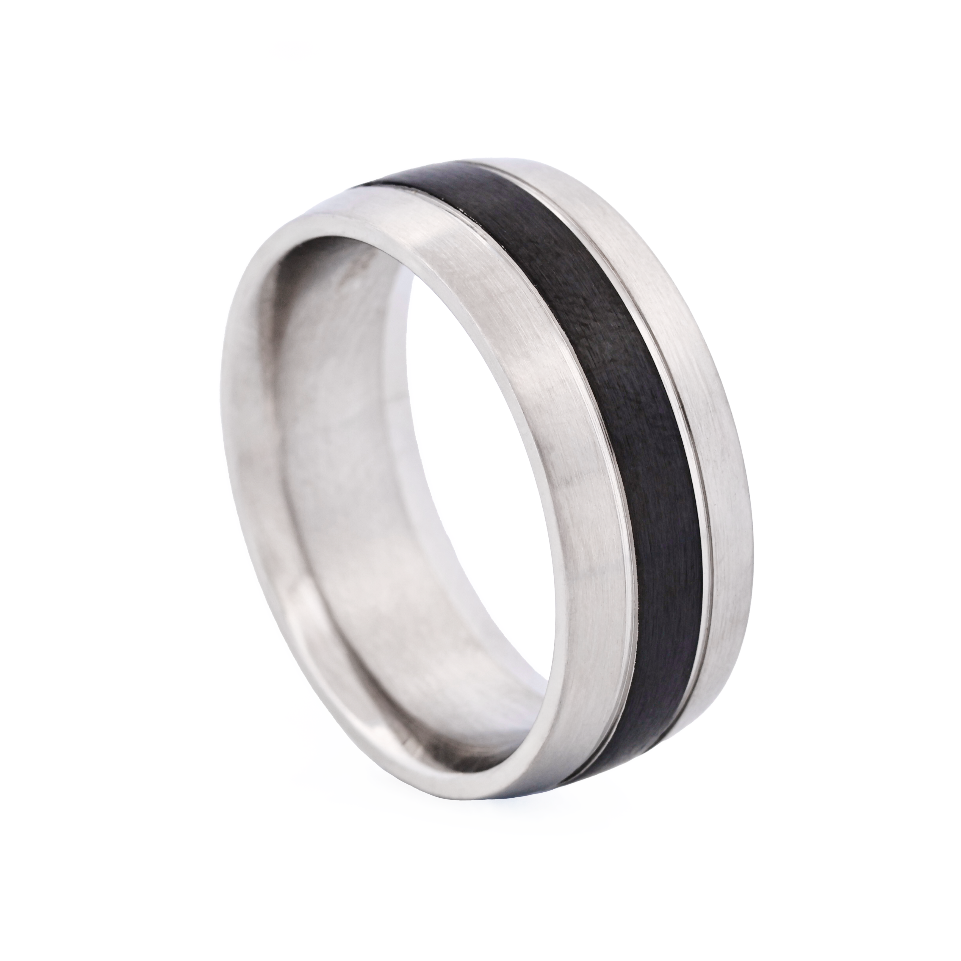 Cudworth Stainless Steel / Ion Plated Gun centre Band Ring