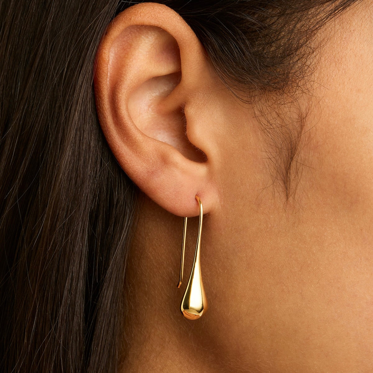 Najo My Silent Tears Earring - Yellow Gold