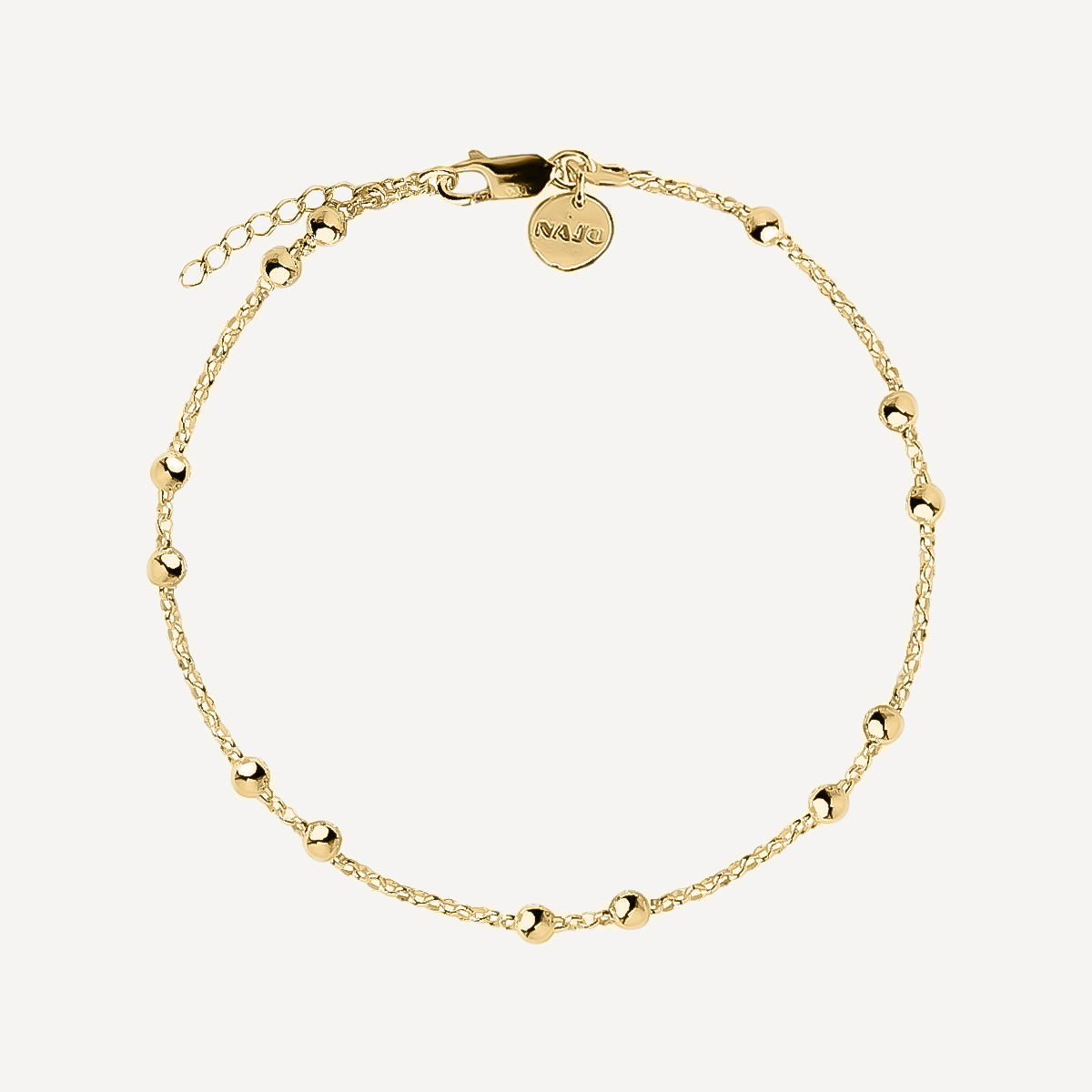 Najo Mattina Anklet- Yellow Gold