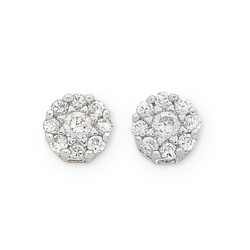 9Ct White Gold 0.20Ct Diamond Studs