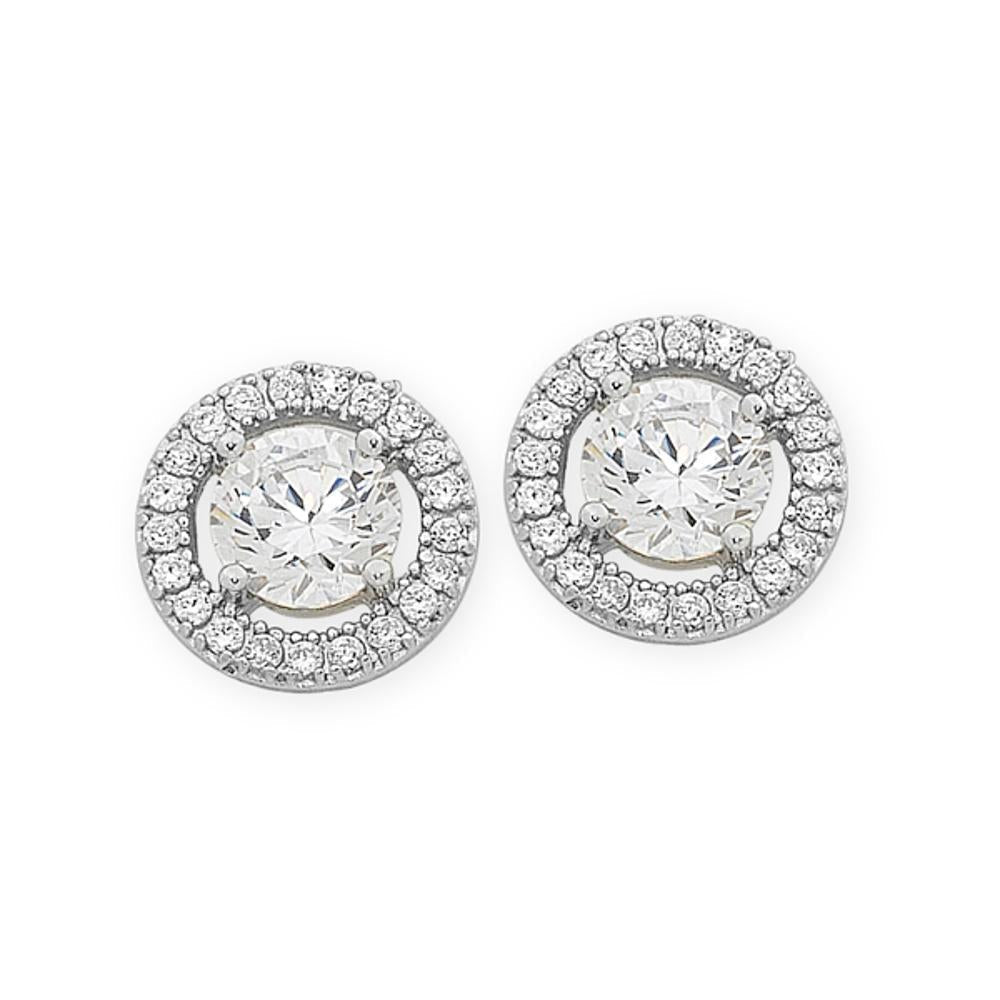 Sterling Silver Cubic Zirconia Earrings