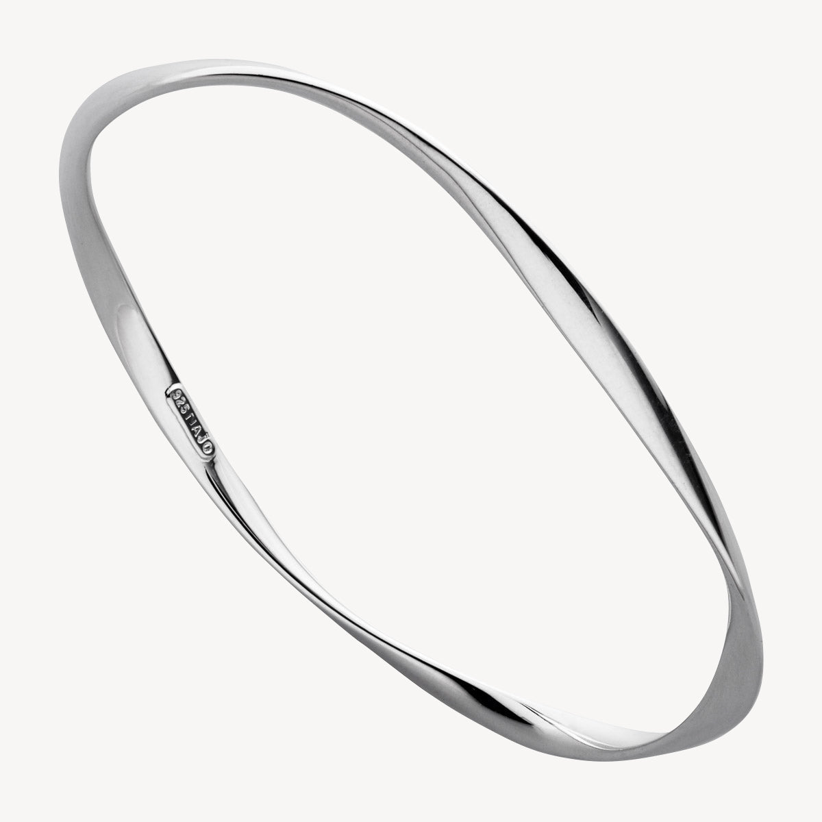 Najo Garden of Eden Bangle - Sterling Silver (65 mm)