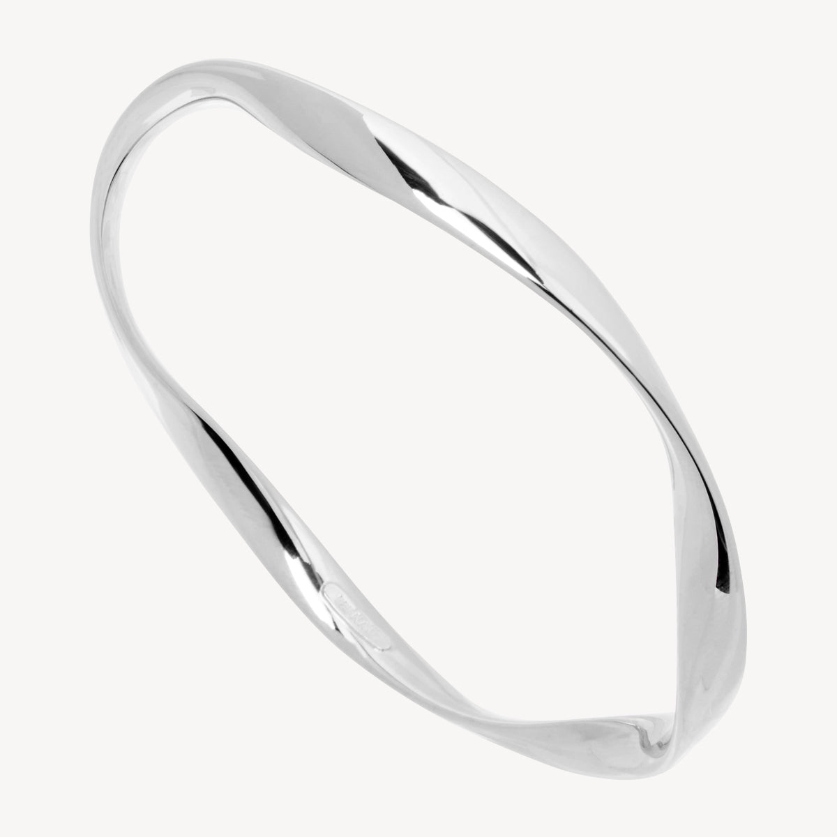 Najo Large Garden of Eden Bangle - Sterling Silver (62 mm)