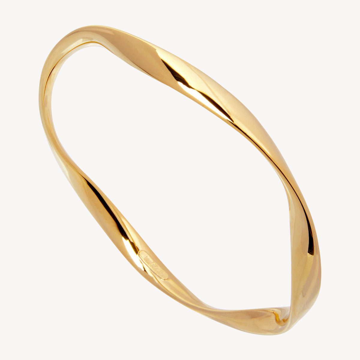 Najo Large Garden of Eden Bangle - Yellow Gold (65 mm)
