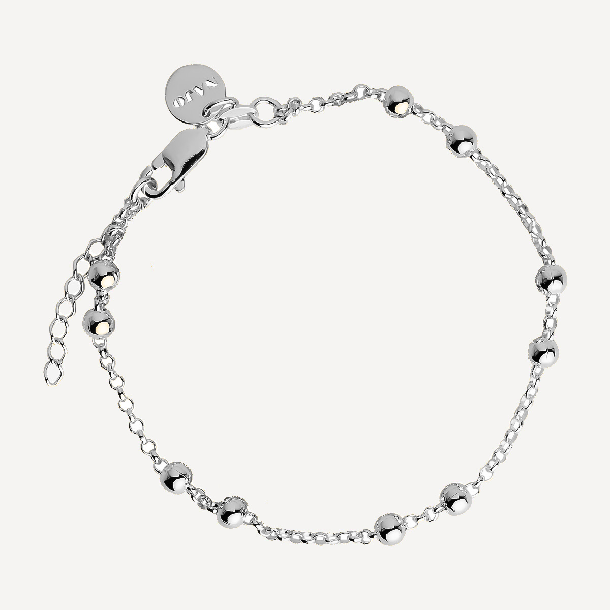Najo Mattina Single Bracelet - Sterling Silver (18.5cm + 3cm ext)
