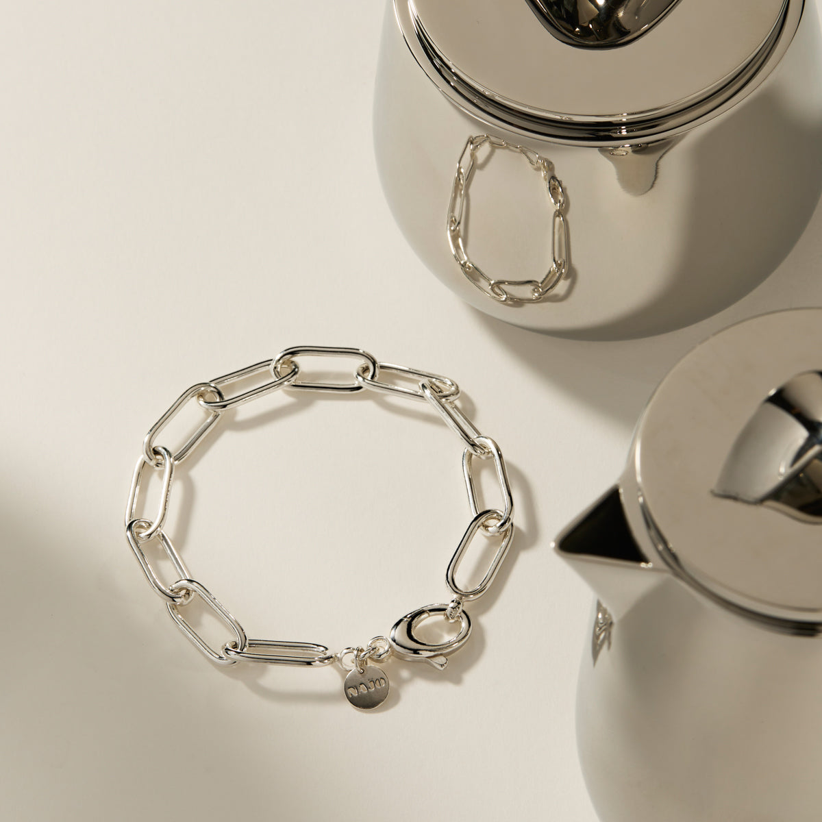 Najo Vista Large Link Bracelet - Sterling Silver