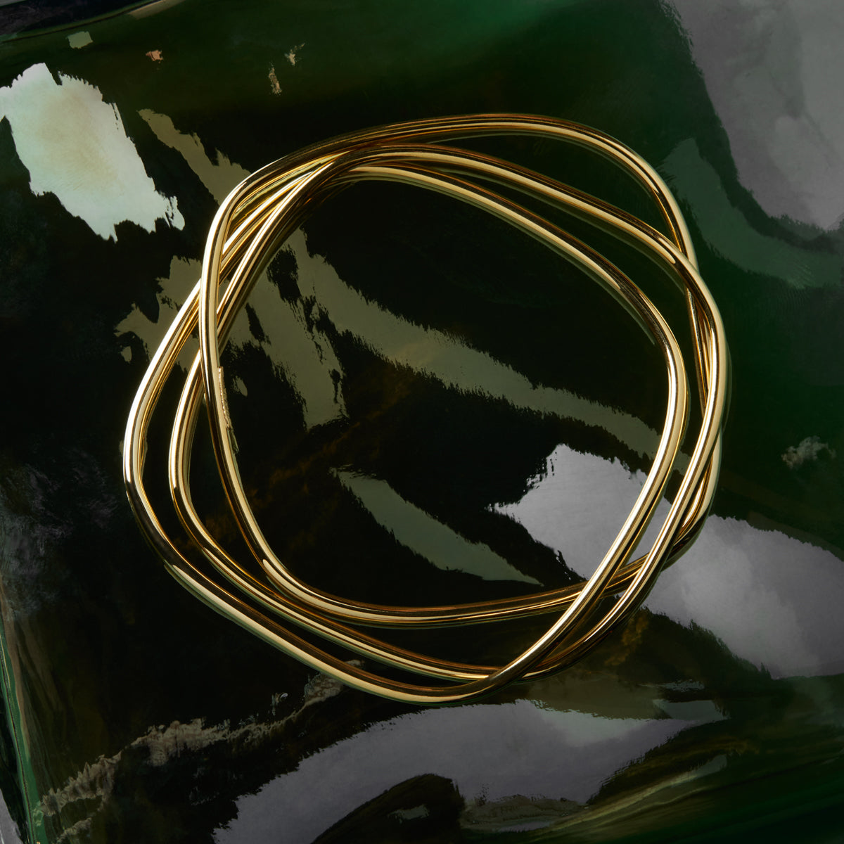 Najo Galaxy Bangle - Yellow Gold