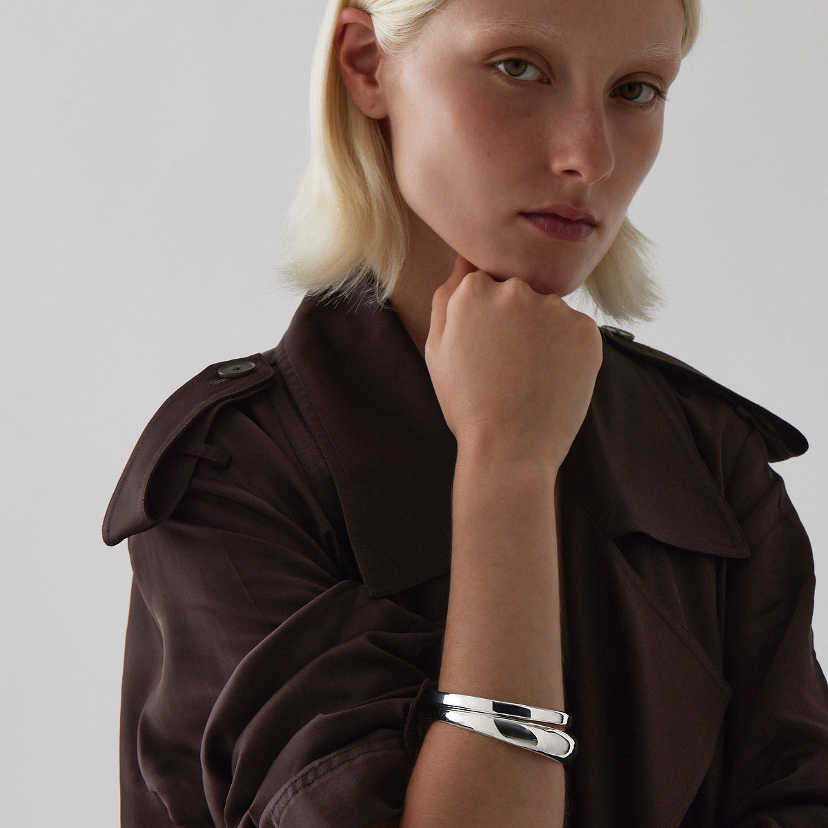 Najo Círculo Bangle - Sterling Silver