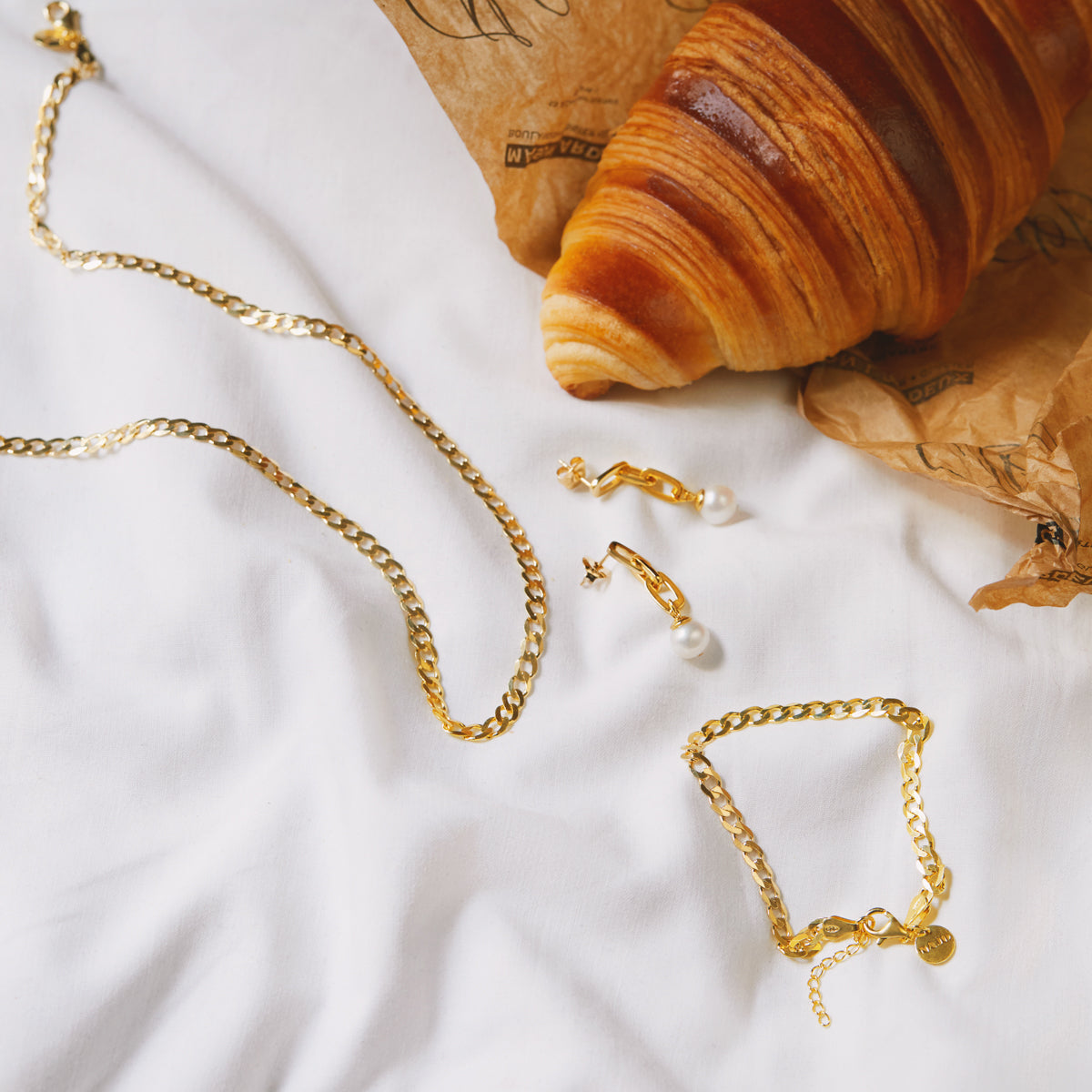 Najo  Marchioness Chain Bracelet - Yellow Gold