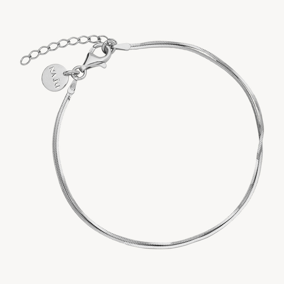 Najo Mirage Double Chain Bracelet - Sterling Silver