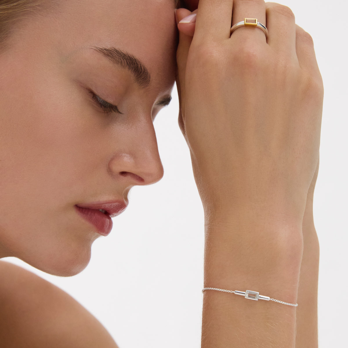 Najo Skye Cubic Zirconia Bracelet - Sterling Silver