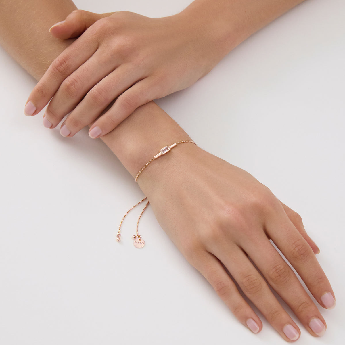 Najo Skye Cubic Zirconia Bracelet - Rose Gold