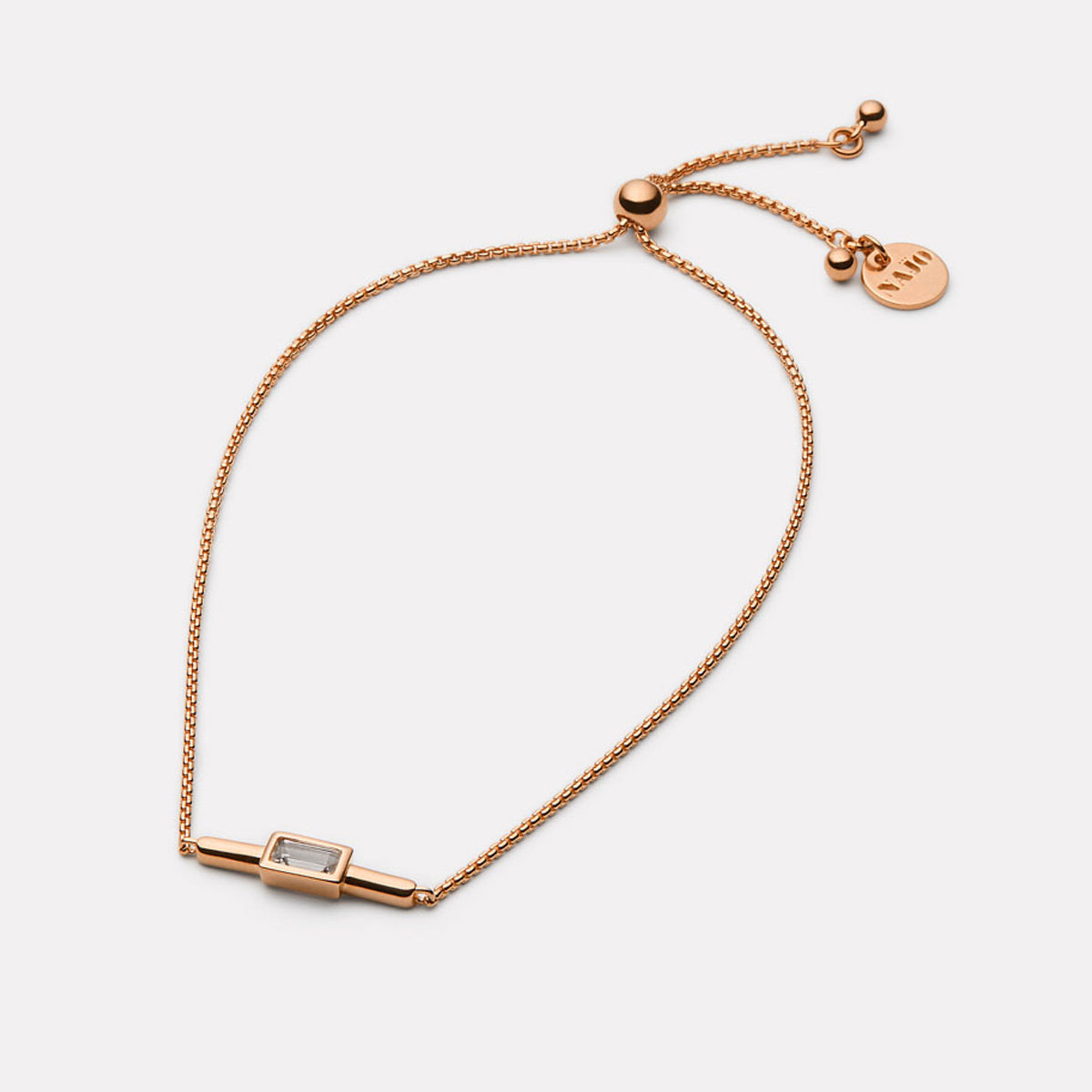 Najo Skye Cubic Zirconia Bracelet - Rose Gold