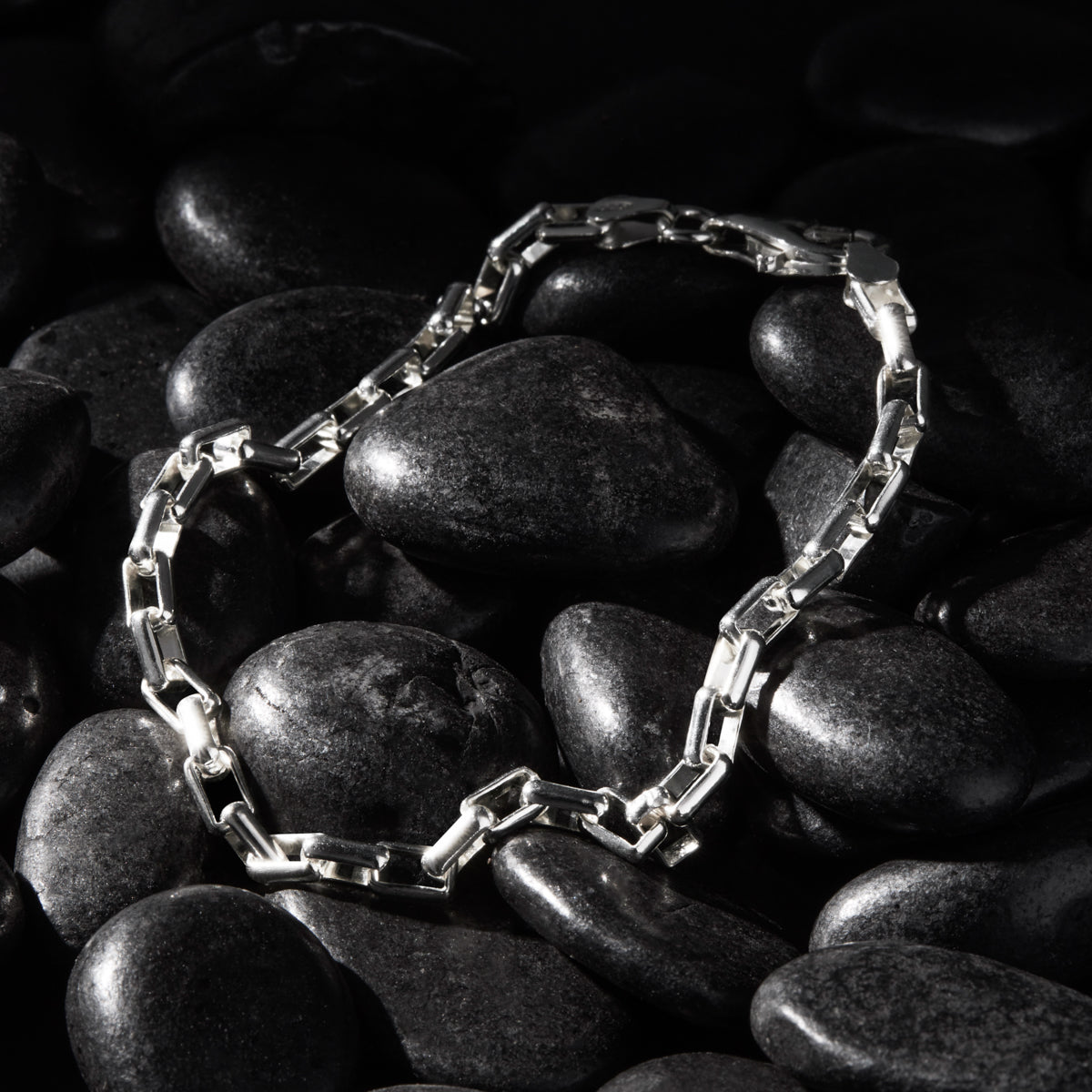 Najo Veneto Men’s Silver Chain Bracelet