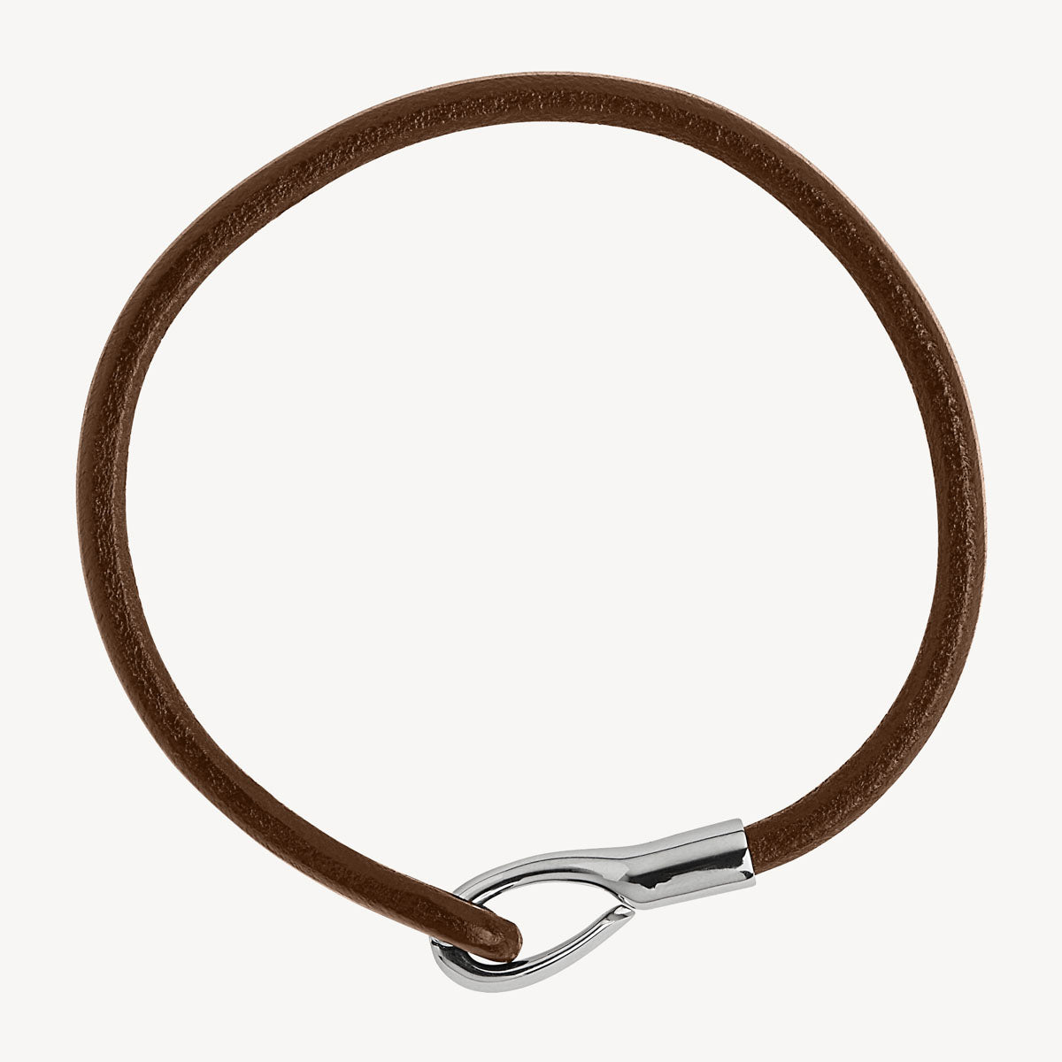 Najo Kinship Men’s Leather and Steel Bracelet - Tan