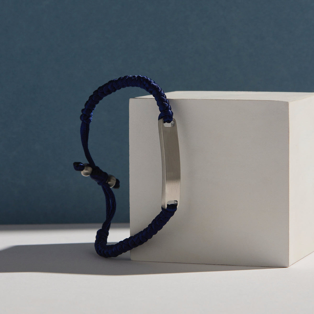 Najo Elemental Men’s Cord Identity Bracelet - Navy