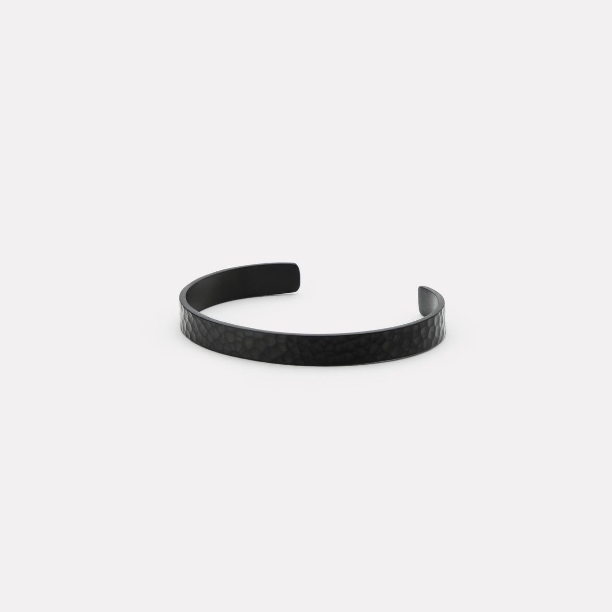 Najo Midnight Men's Black PVD Steel Cuff