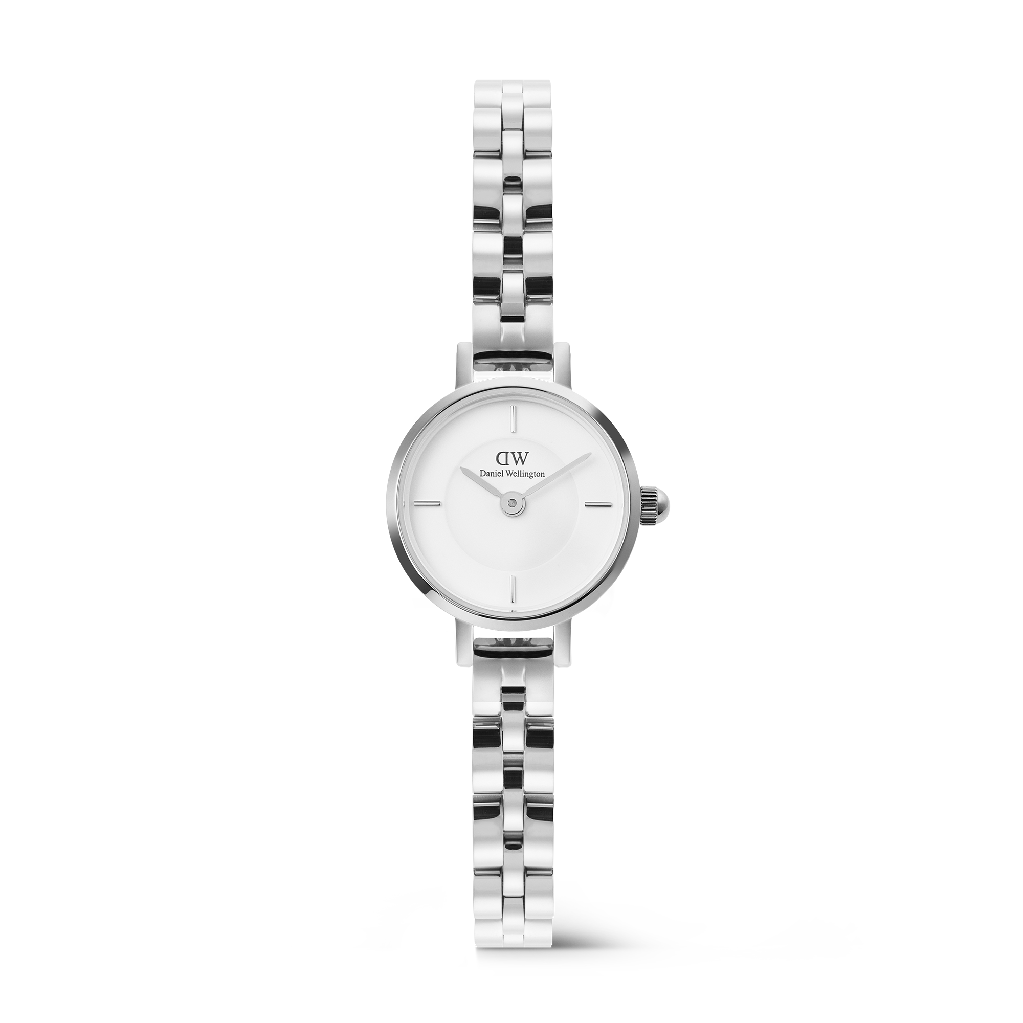 Daniel Wellington Petite Mini Arch 3-link White Silver
