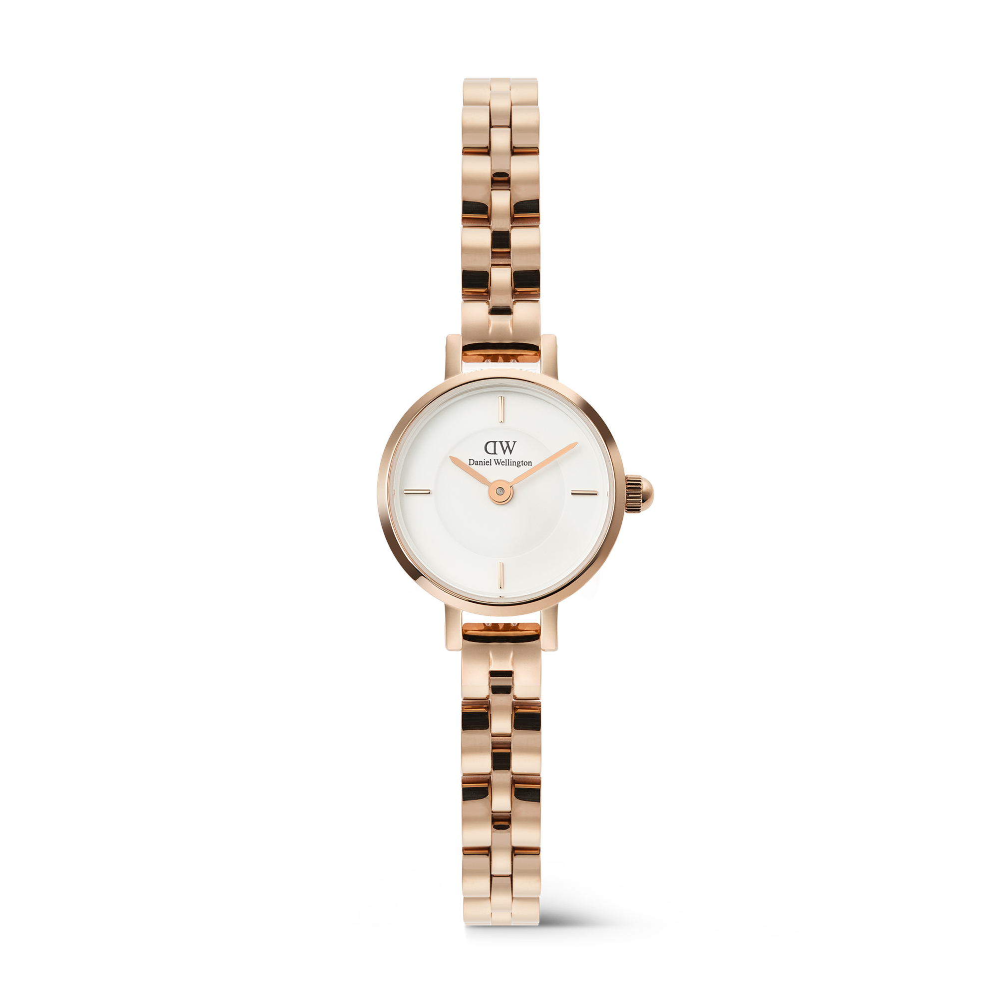 Daniel Wellington Petite Mini Arch 3-link White Rose Gold