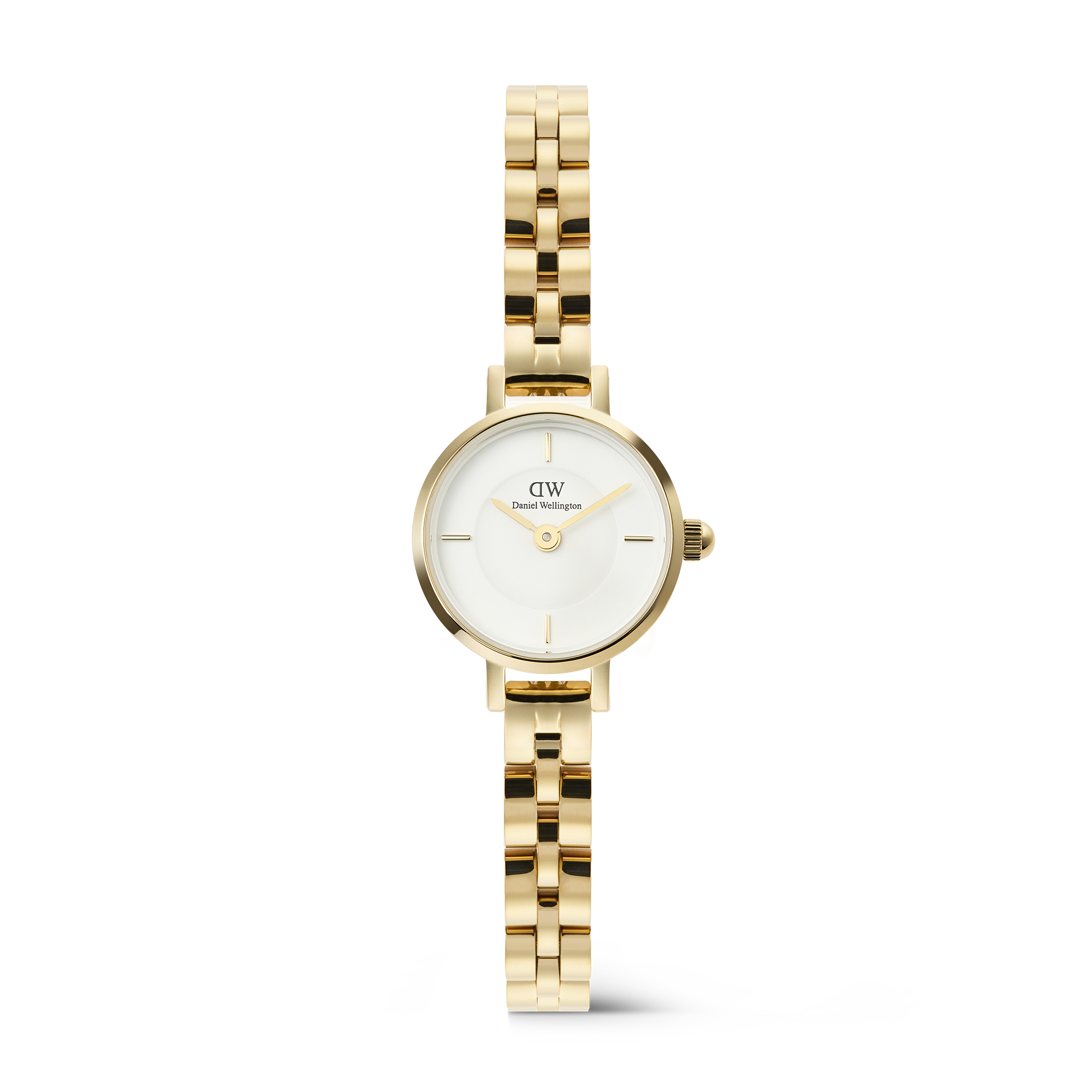 Daniel Wellington Petite Mini Arch 3-link White Gold