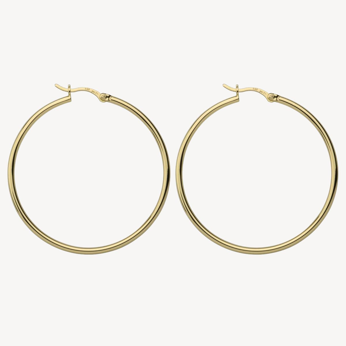 Najo Simple Hoop 2x45mm - Yellow Gold
