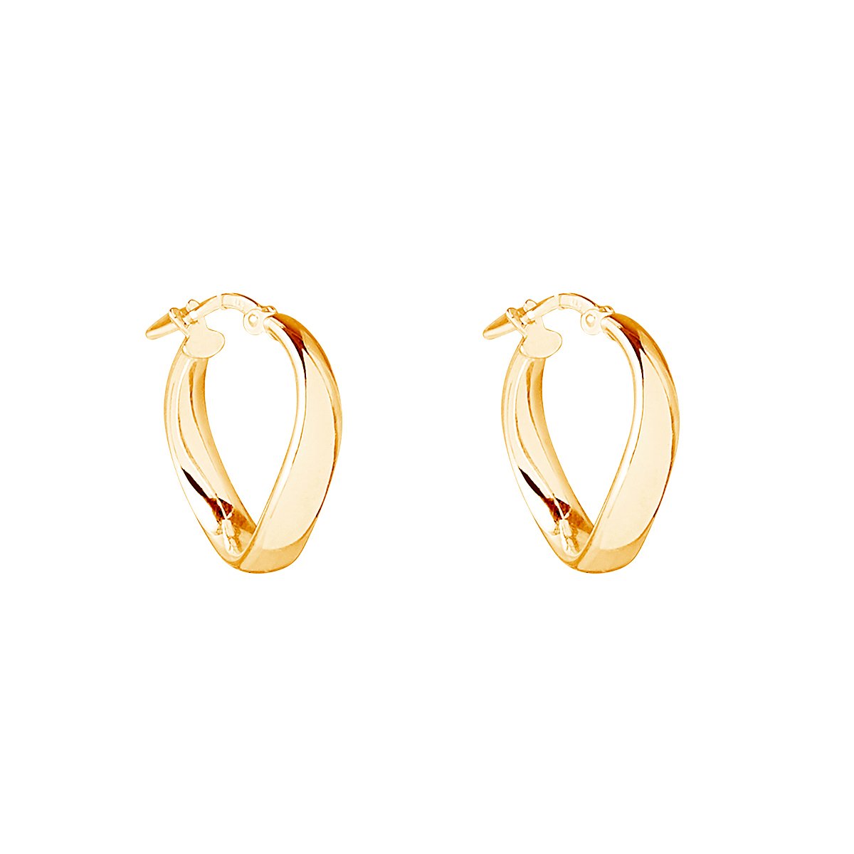 NAJO Eddy Hoop Yellow Gold Earrings