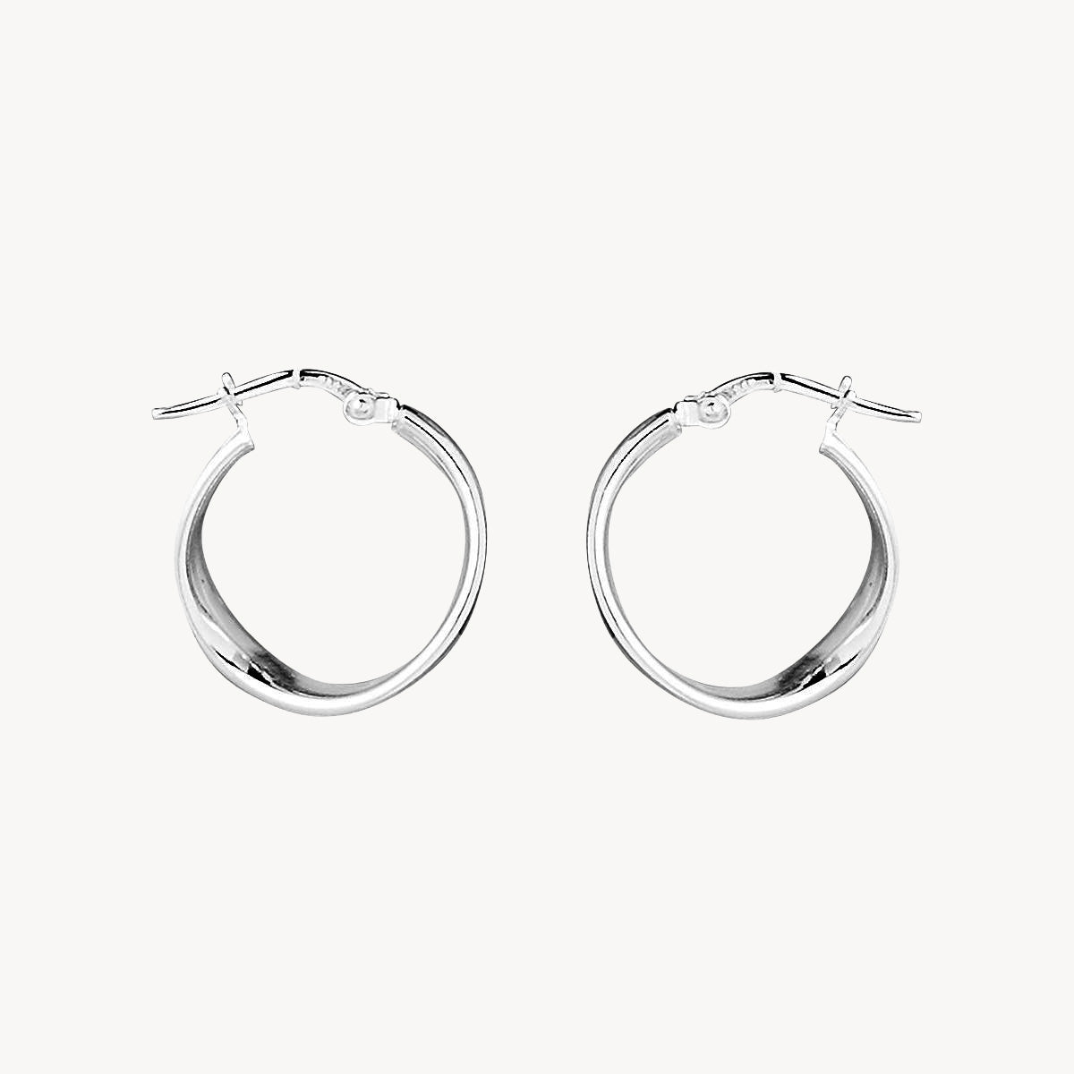 Najo Eddy Hoop Earrings - Sterling Silver
