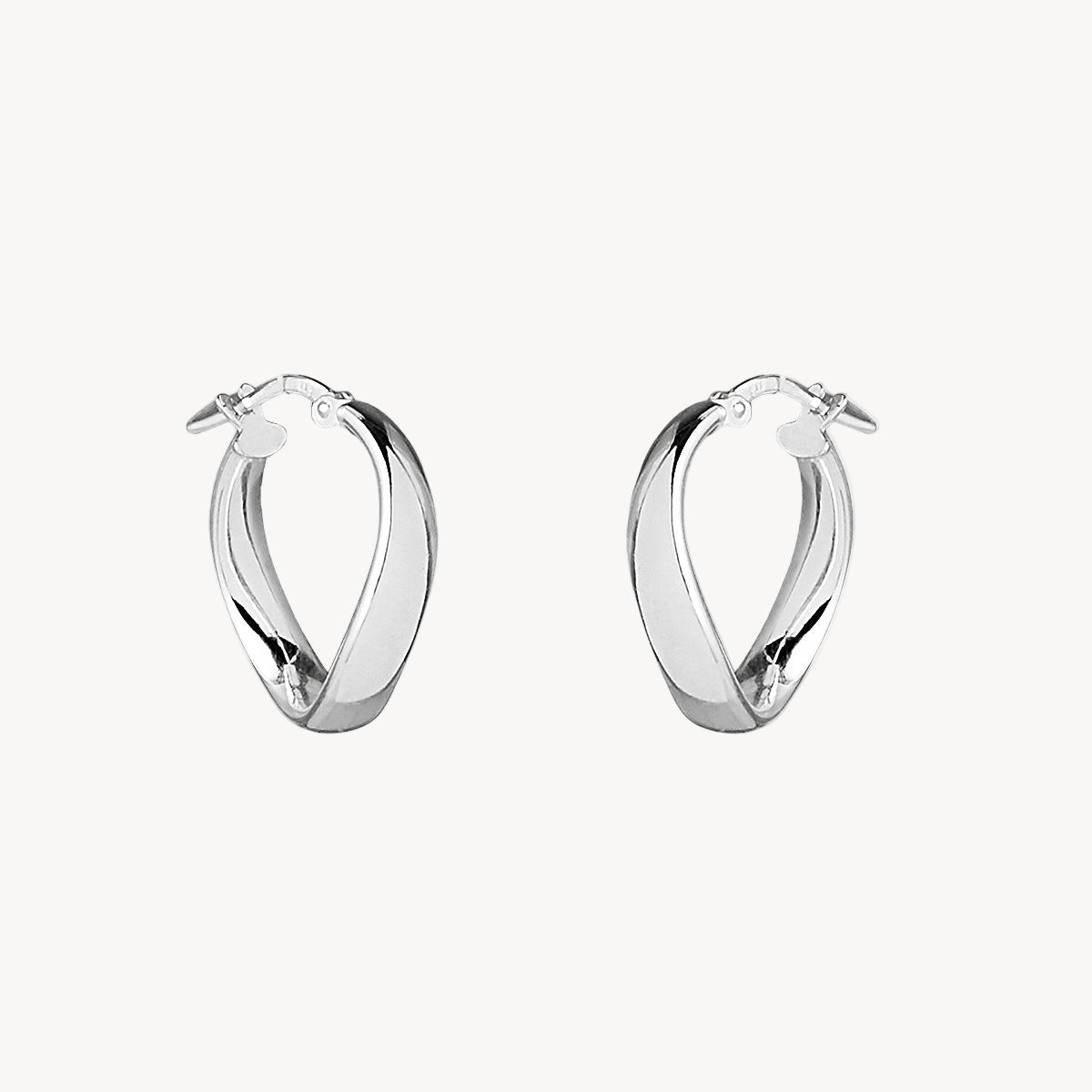 Najo Eddy Hoop Earrings - Sterling Silver