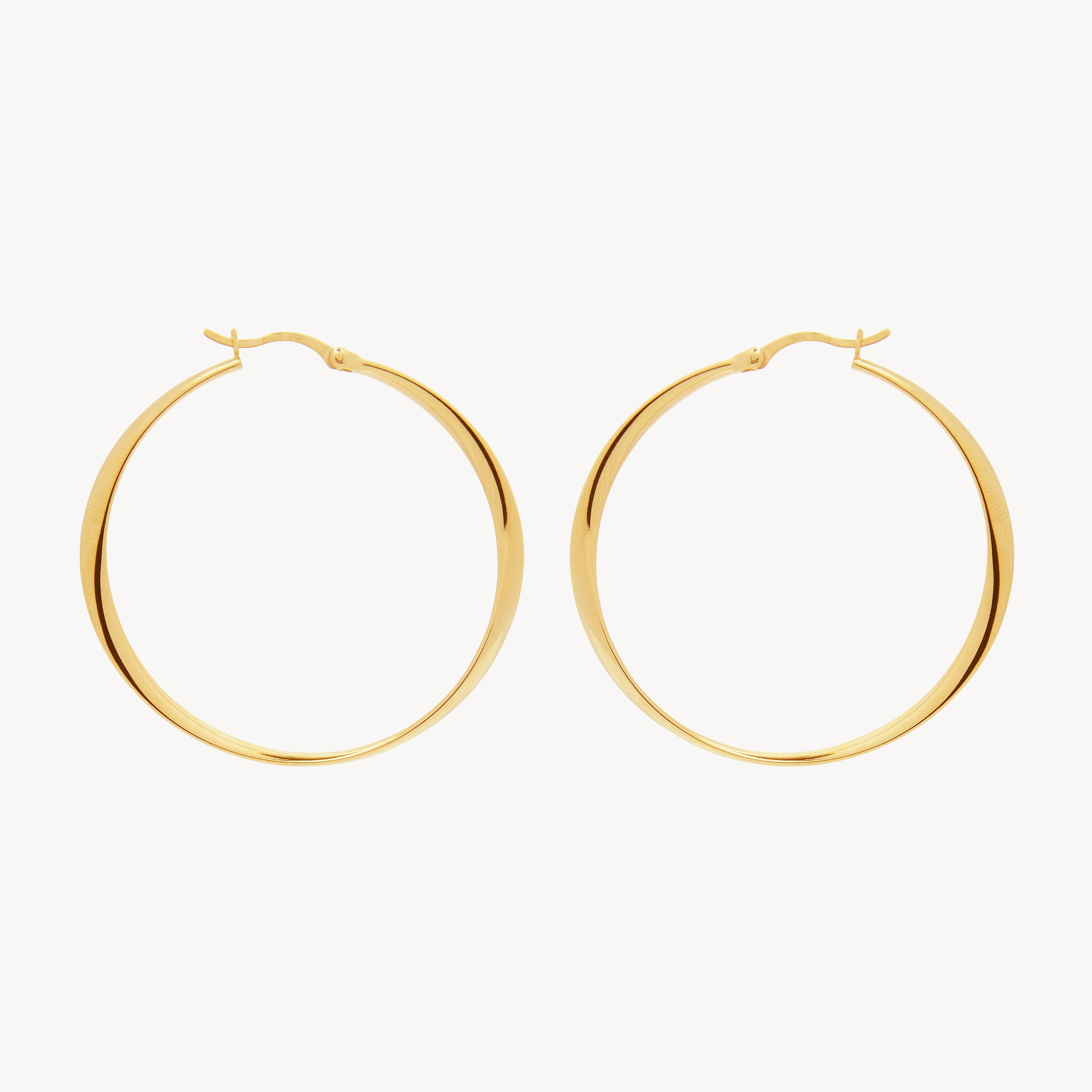 Najo Vespa Hoop Earring - Yellow Gold
