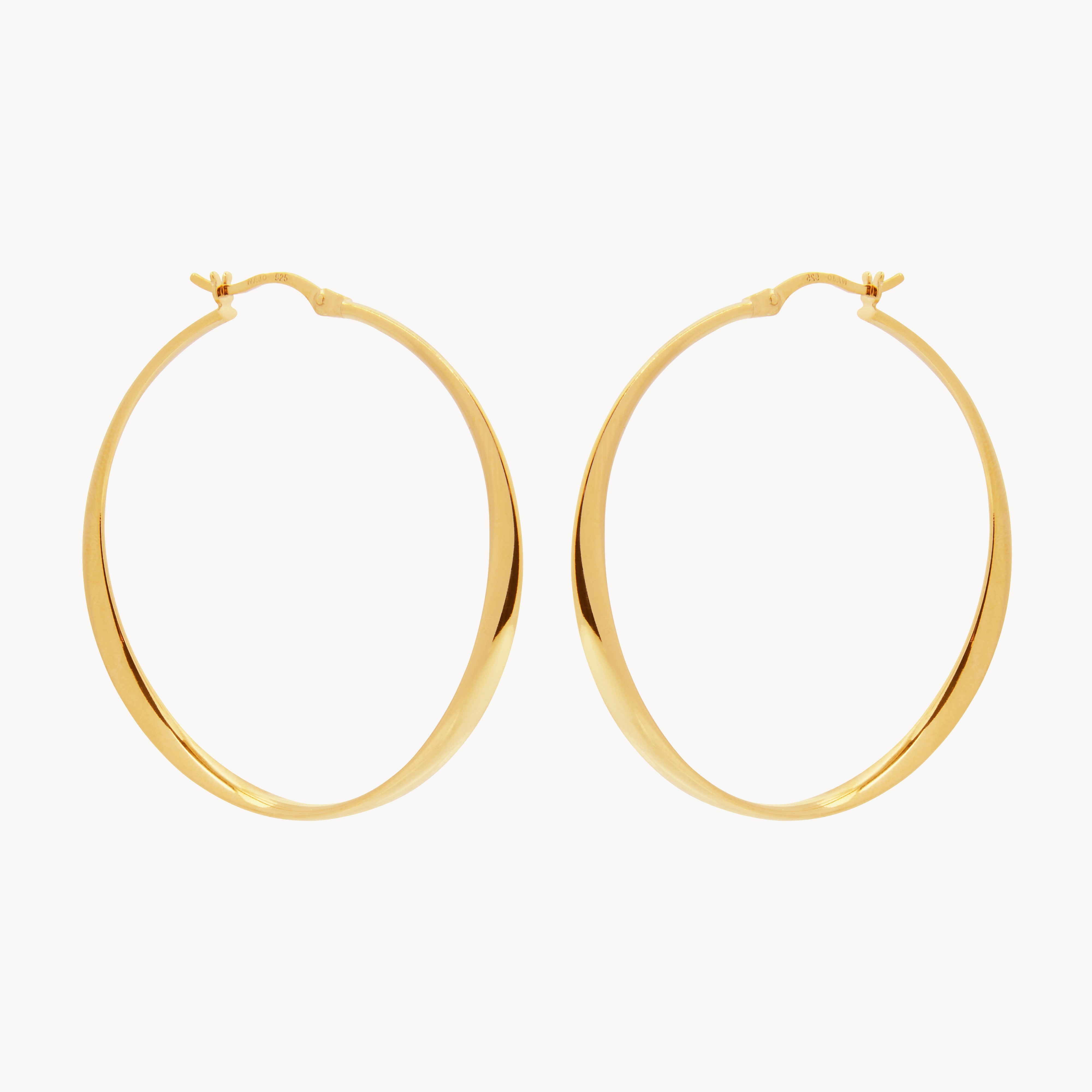 Najo Vespa Hoop Earring - Yellow Gold
