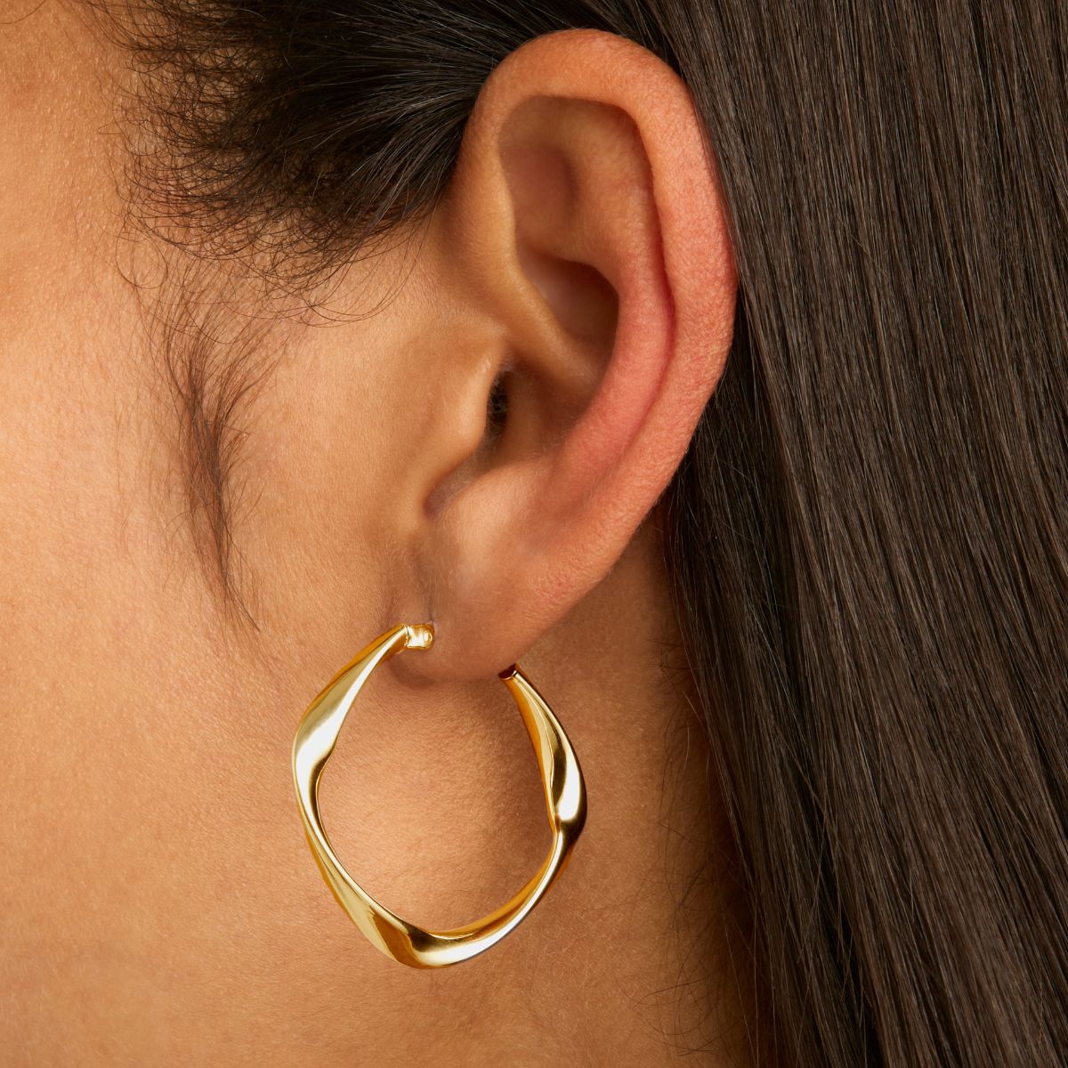 Najo Garden of Eden Hoop Earring - Yellow Gold