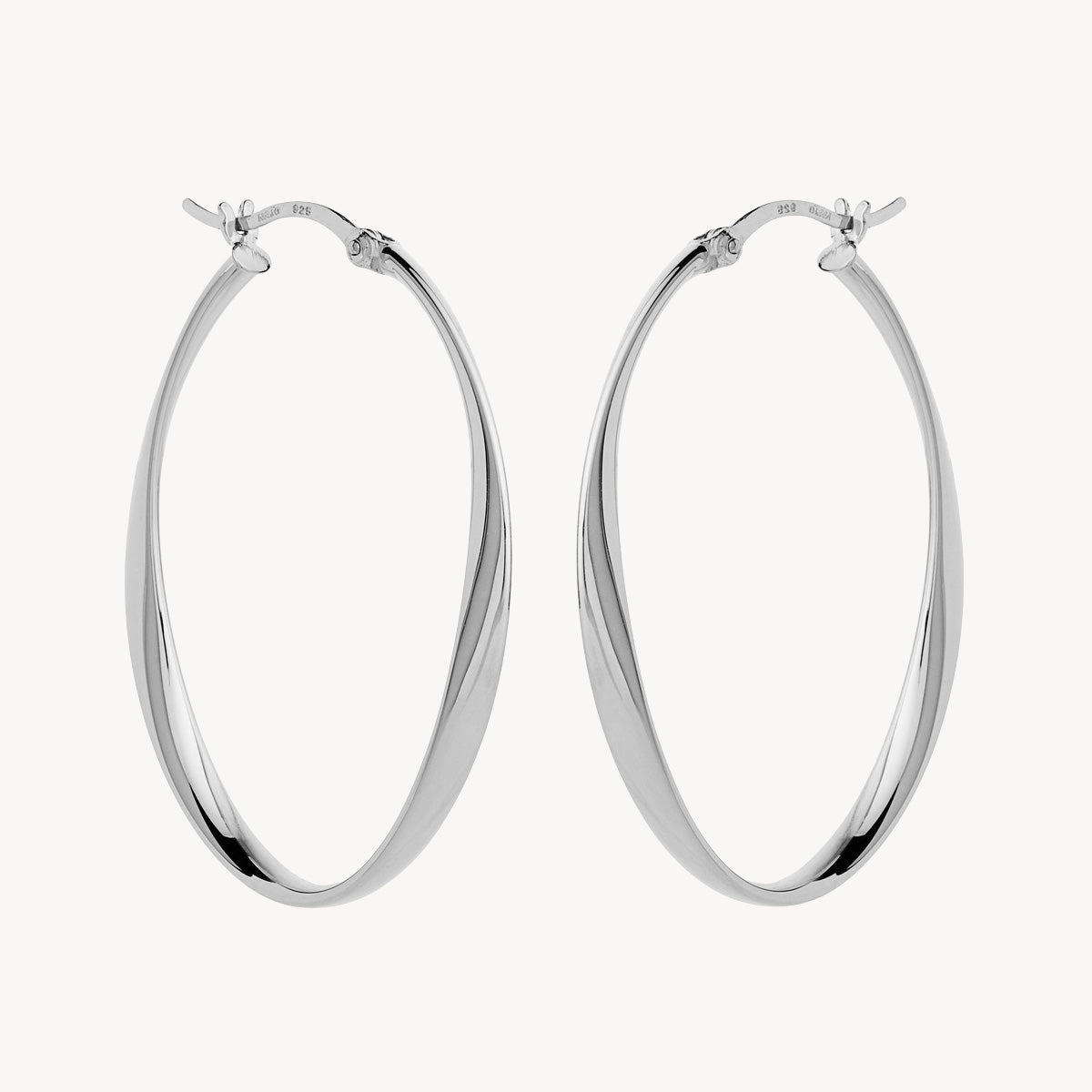 Najo Cinta Large Hoop Earring - Sterling Silver