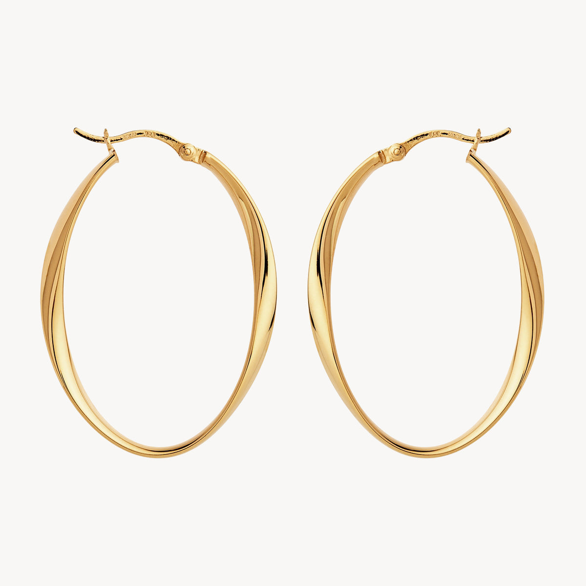 Najo Cinta Large Hoop Earring - Yellow Gold