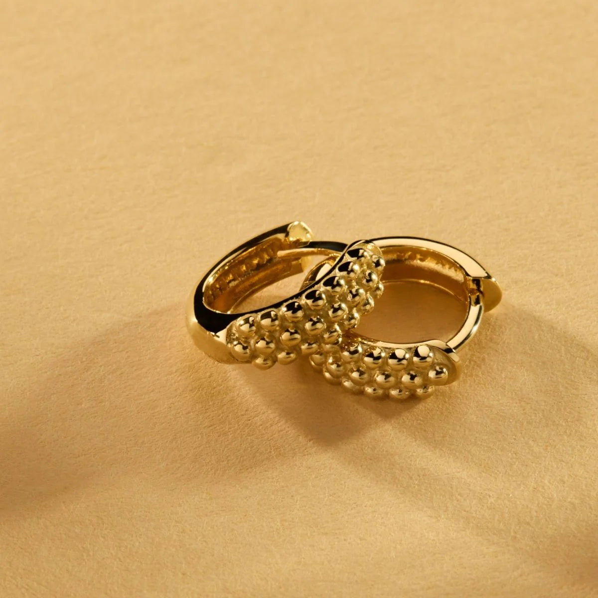 Najo Chia Huggie Earring - Yellow Gold