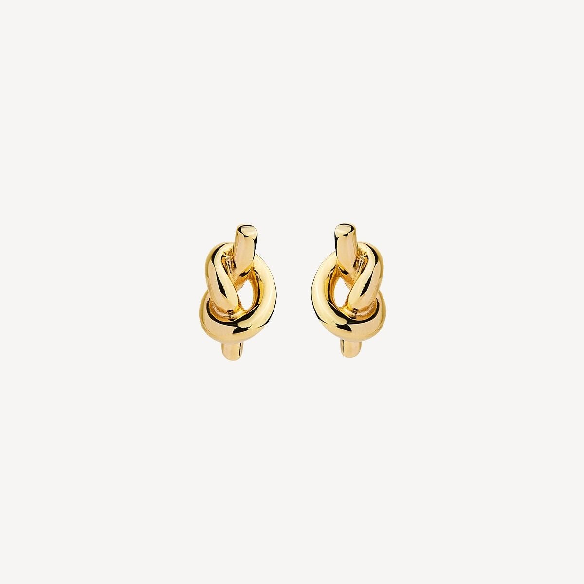 Najo Nature’s Knot Stud Earrings - Yellow Gold
