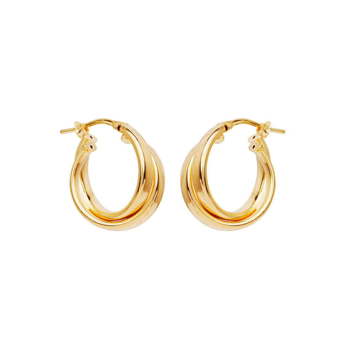 NAJO Sunshine Yellow Gold Hoop Earrings