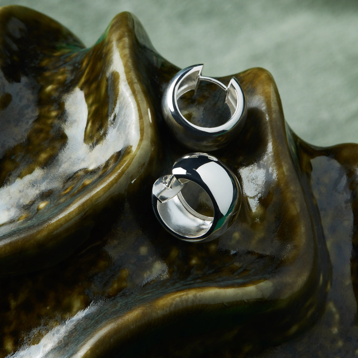 Najo Daynight Huggie Earrings - Sterling Silver