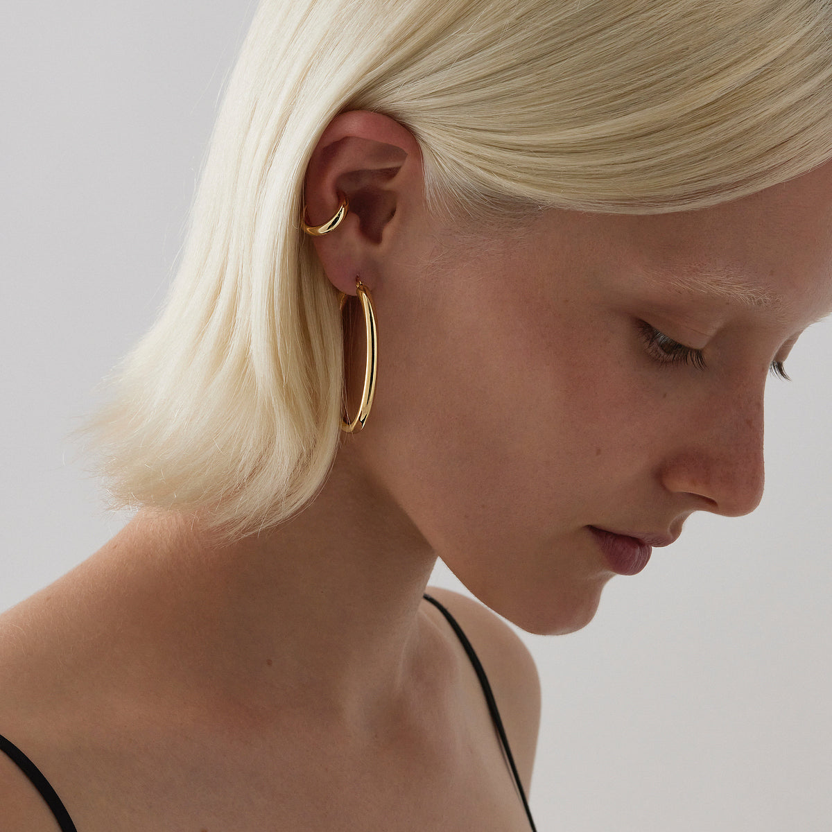 Najo Orbit Hoop Earrings - Yellow Gold