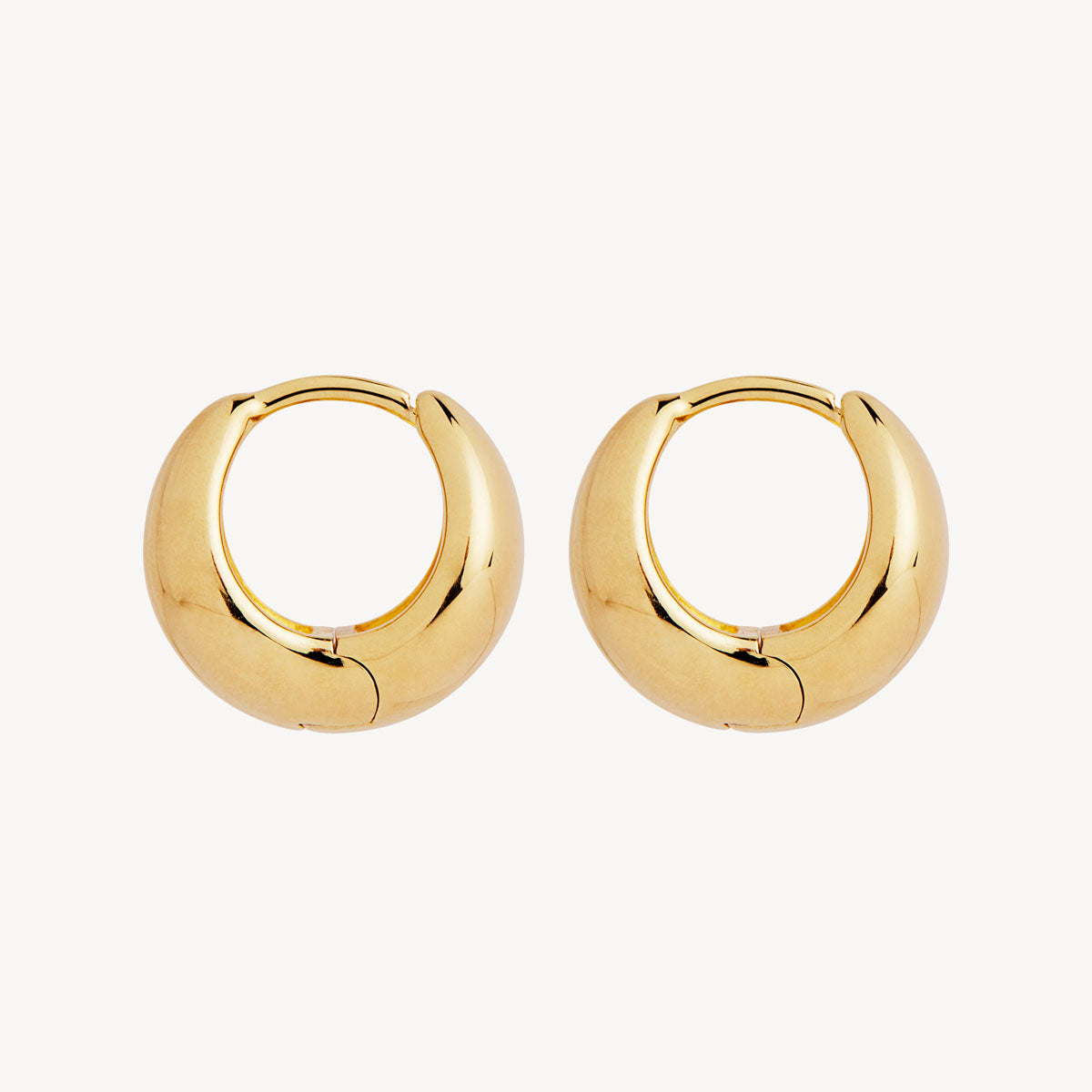 Najo La Muse Huggie Earrings - Yellow Gold