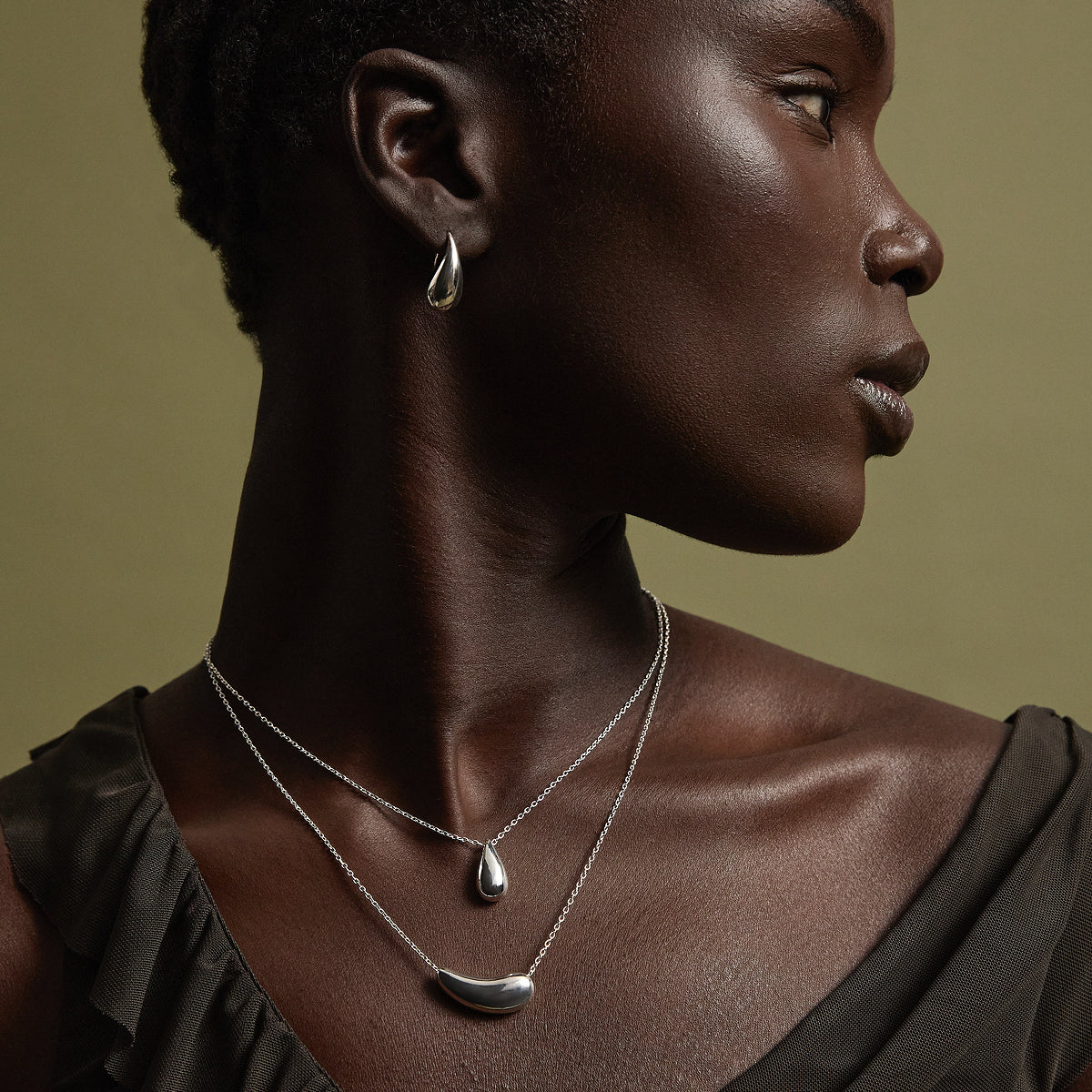 Najo Eau Earrings - Sterling Silver
