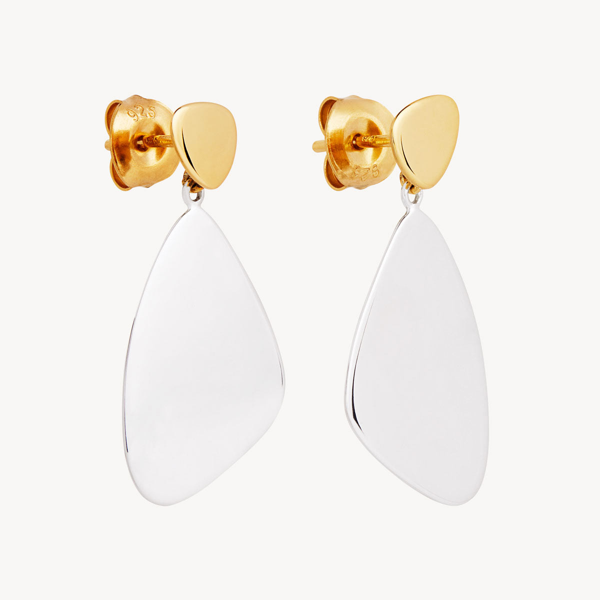 Najo Papillon Two-Tone Stud Earrings