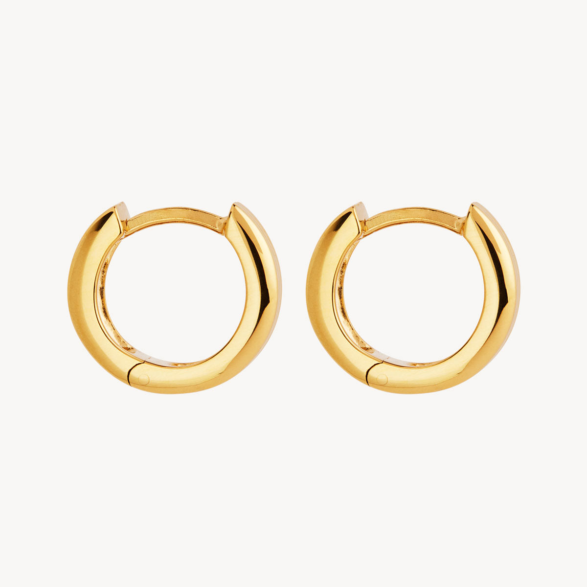 Najo Carrousel Huggie Earrings - Yellow Gold