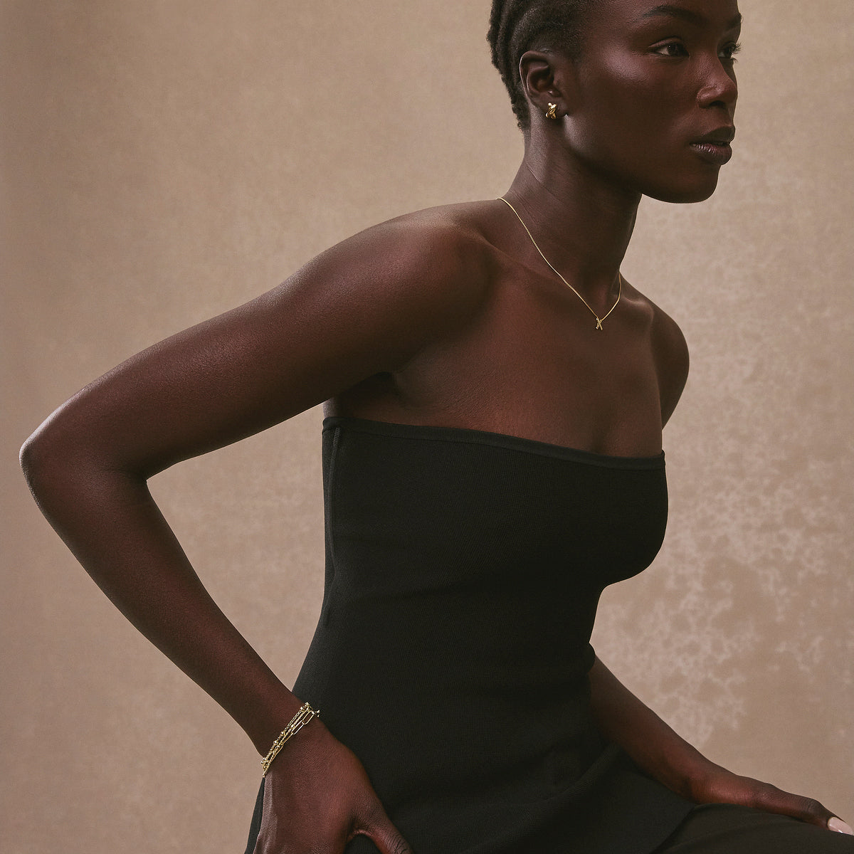 Najo Bisous Necklace - Yellow Gold