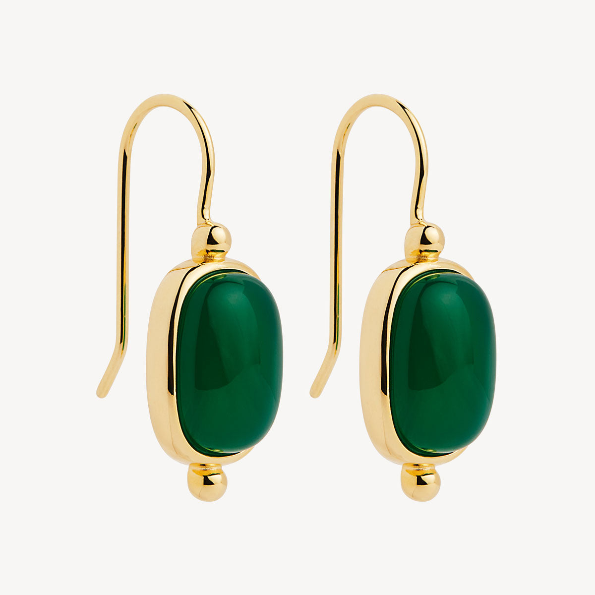 Najo Fleur Green Onyx Earrings